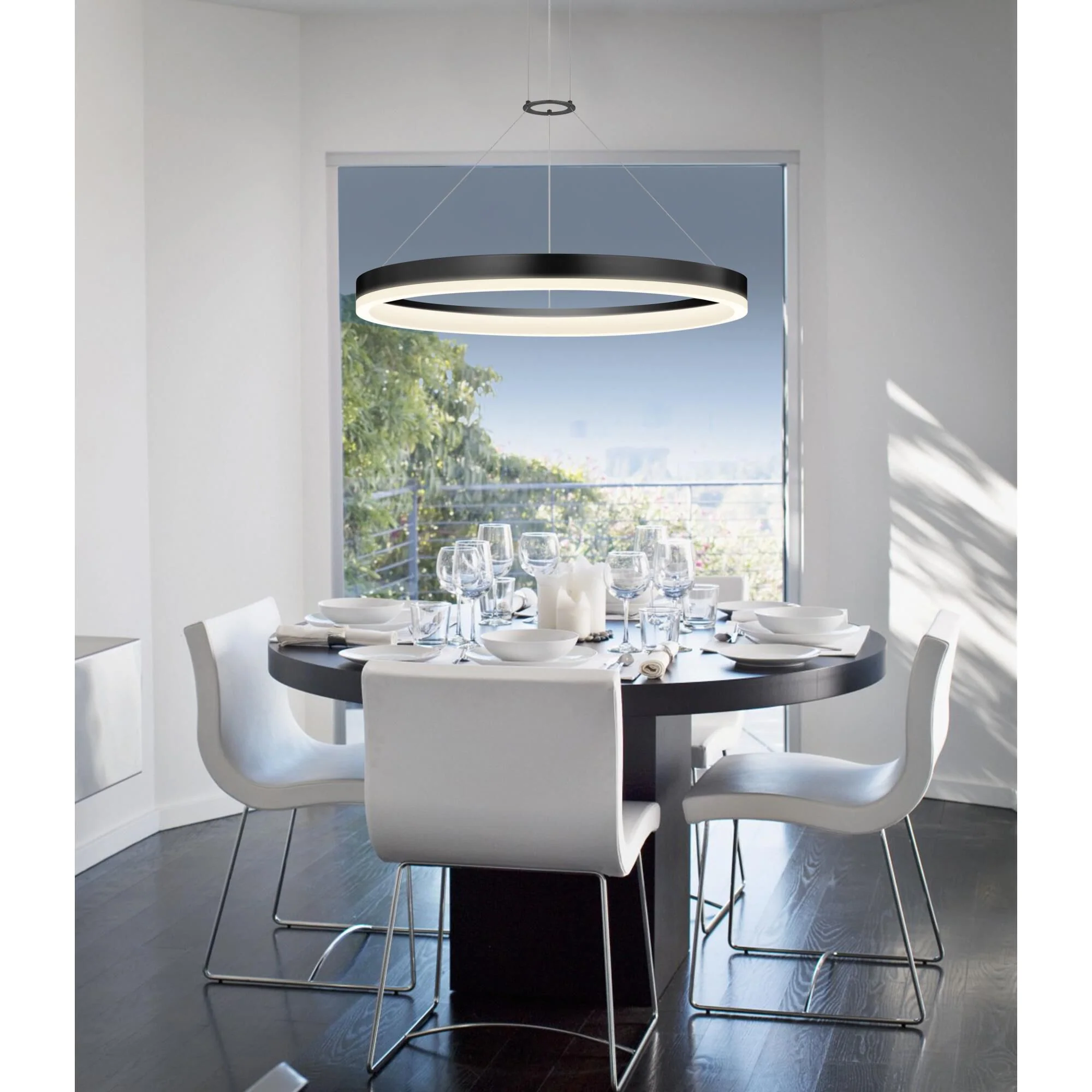 Sonneman Robert Sonneman Corona 32 Inch Led Large Pendant Cp36594 - Image 3