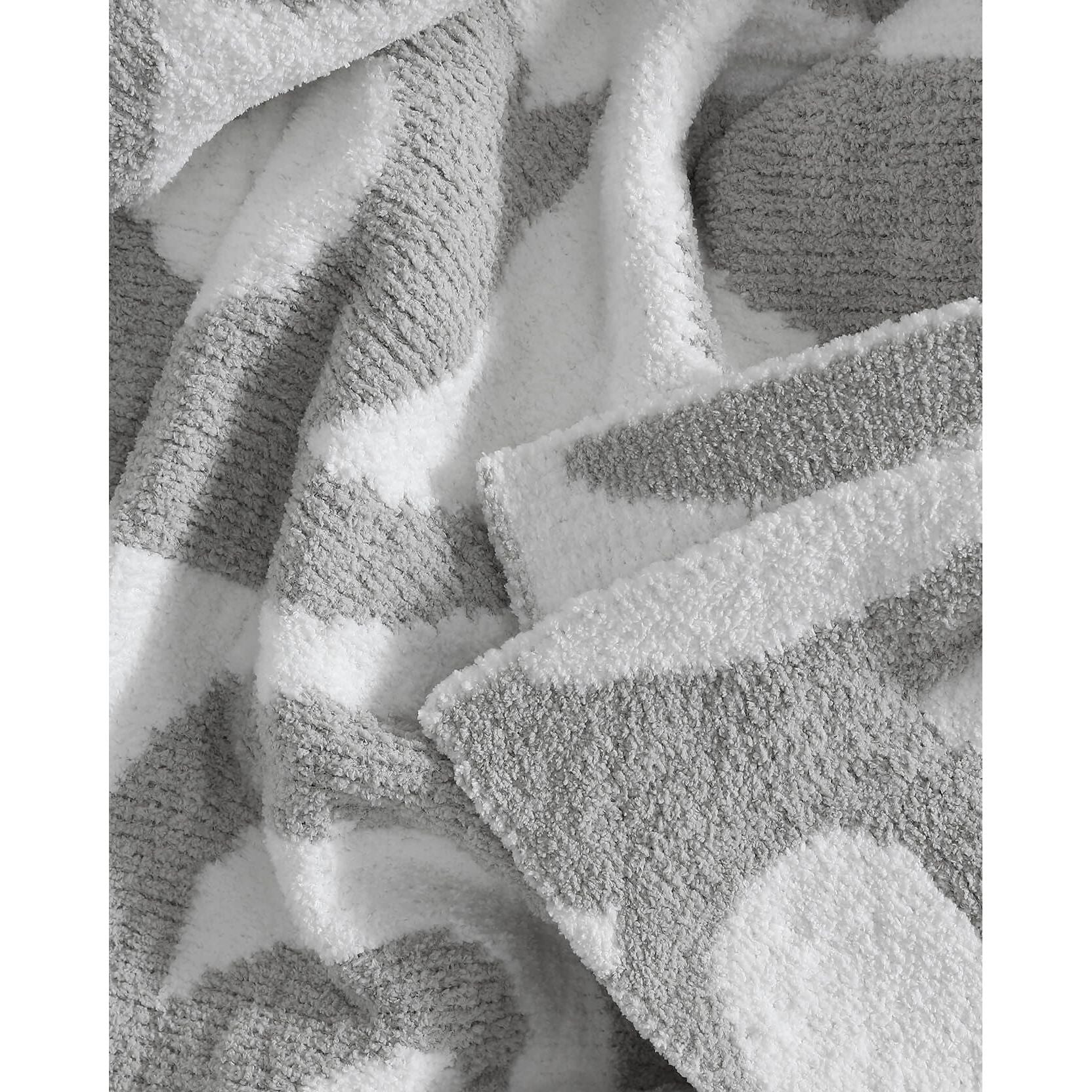 Sunday Citizen Casablanca Bed Blanket in Cloud Grey-Off White ~ Available in King and Queen Sizes - Image 2