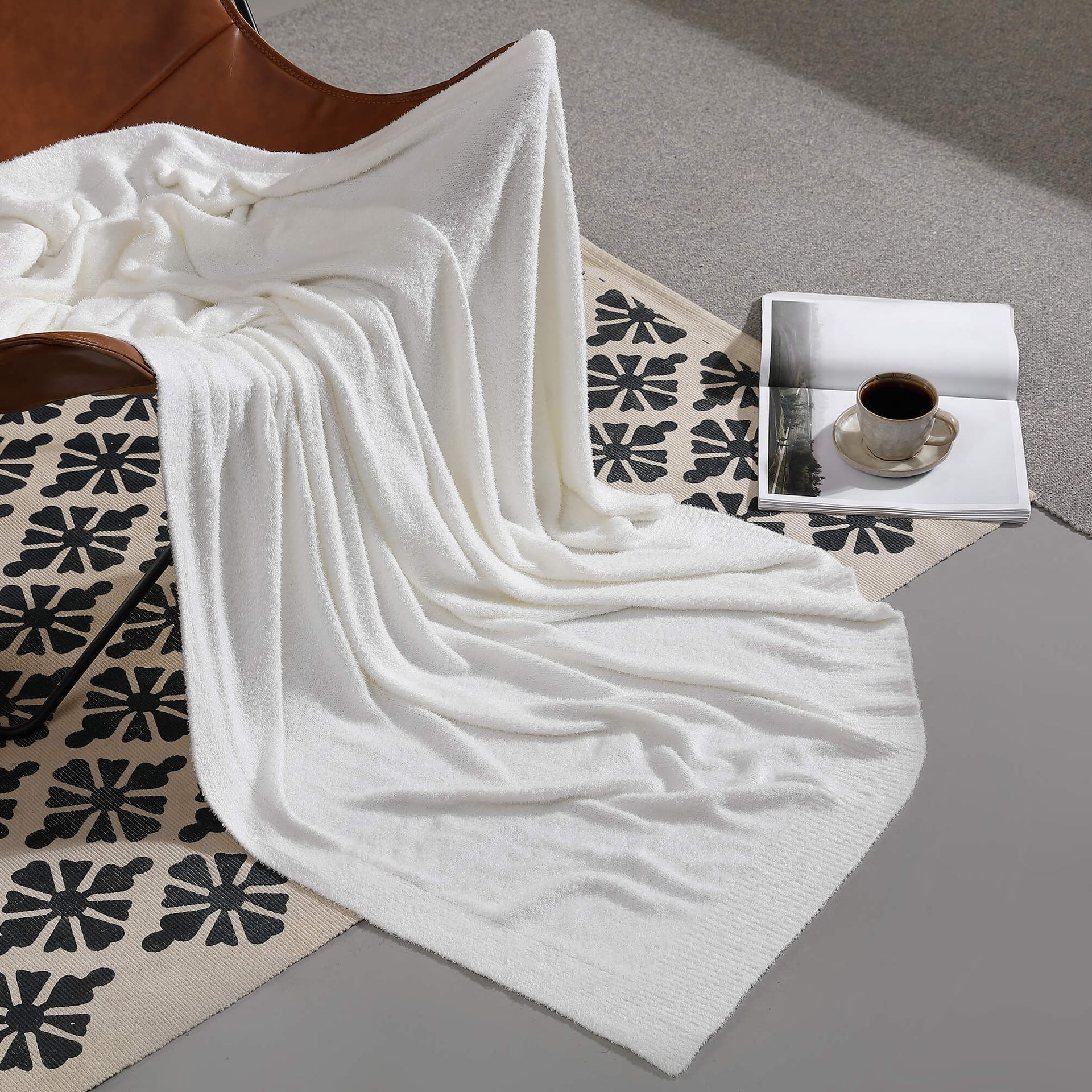 Sunday Citizen Cloud Cool Throw in Off White ~ 75 x 52 - Image 2
