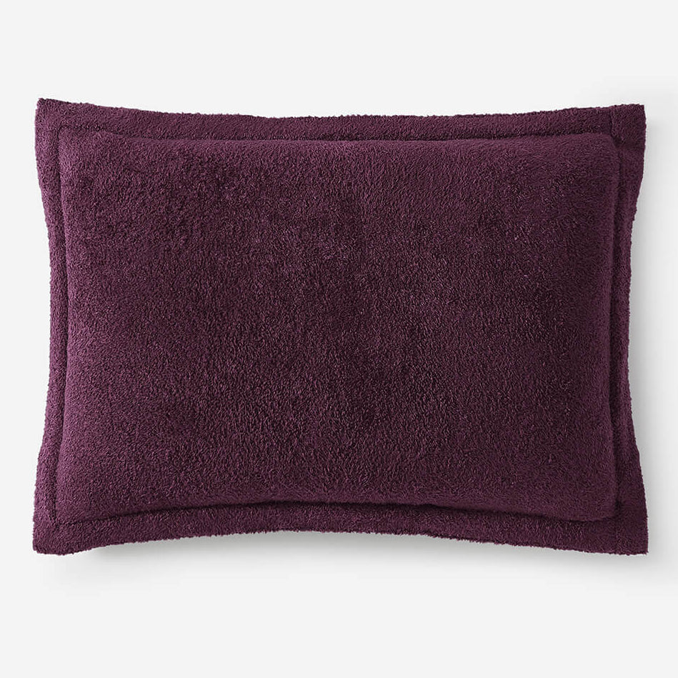 Sunday Citizen Cloud Silque Sham Set in Fig ~ Available in King and Standard Sizes