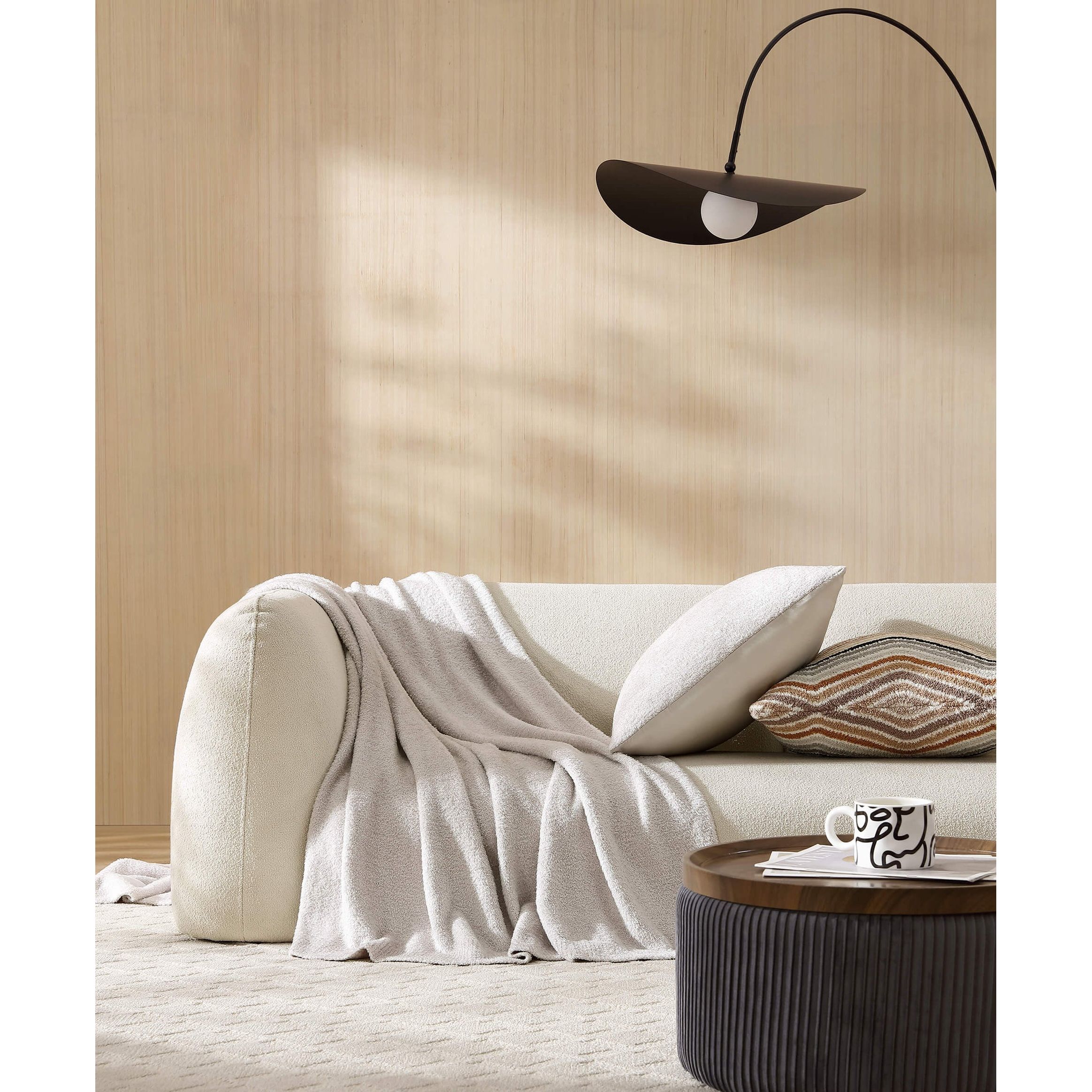 Sunday Citizen Cloud Silque Throw in Pearl Gray ~ 75 x 52 - Image 2