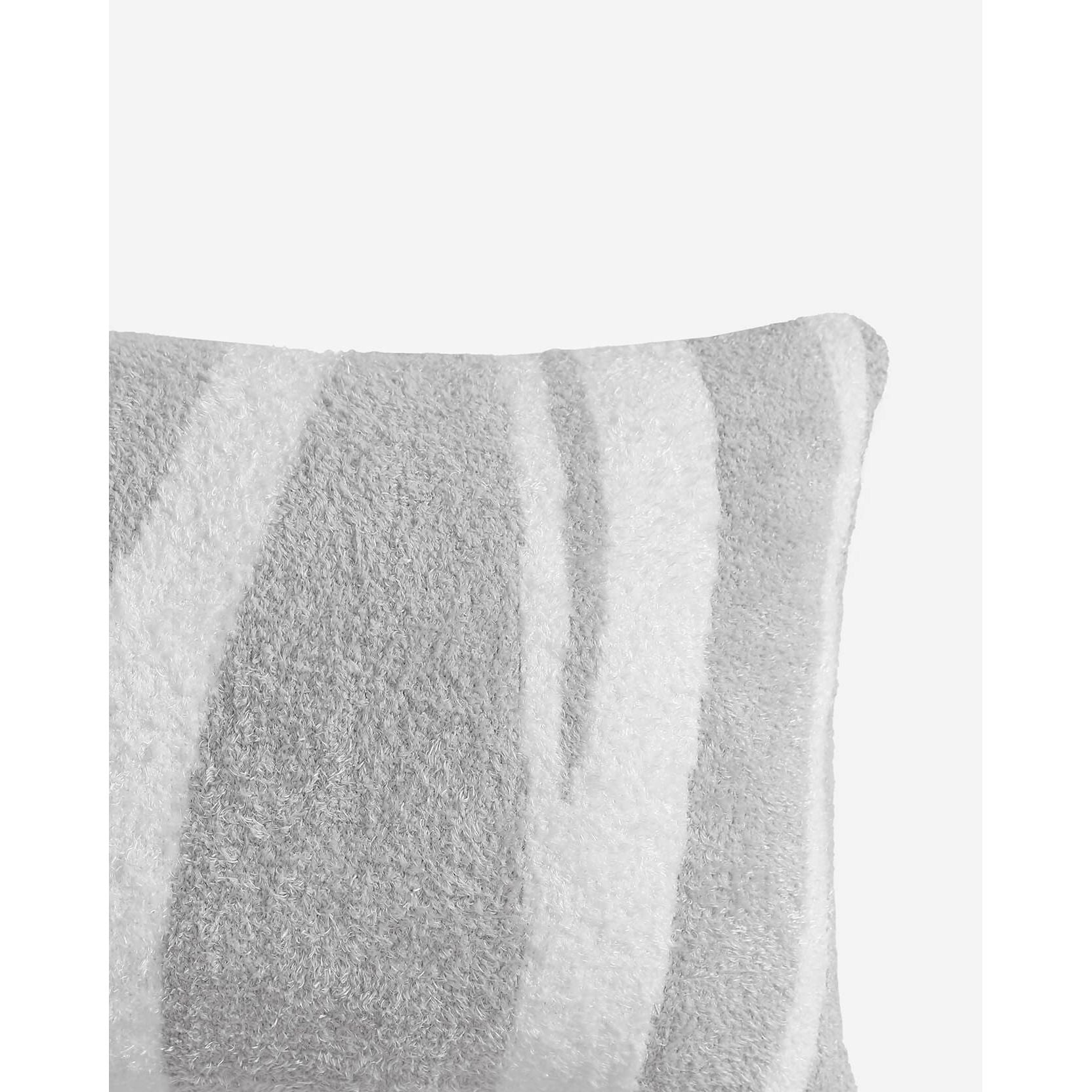 Sunday Citizen Cloud Silque Woodland Lumbar Pillow in White-Pearl Grey ~ 36 x 14 - Image 2