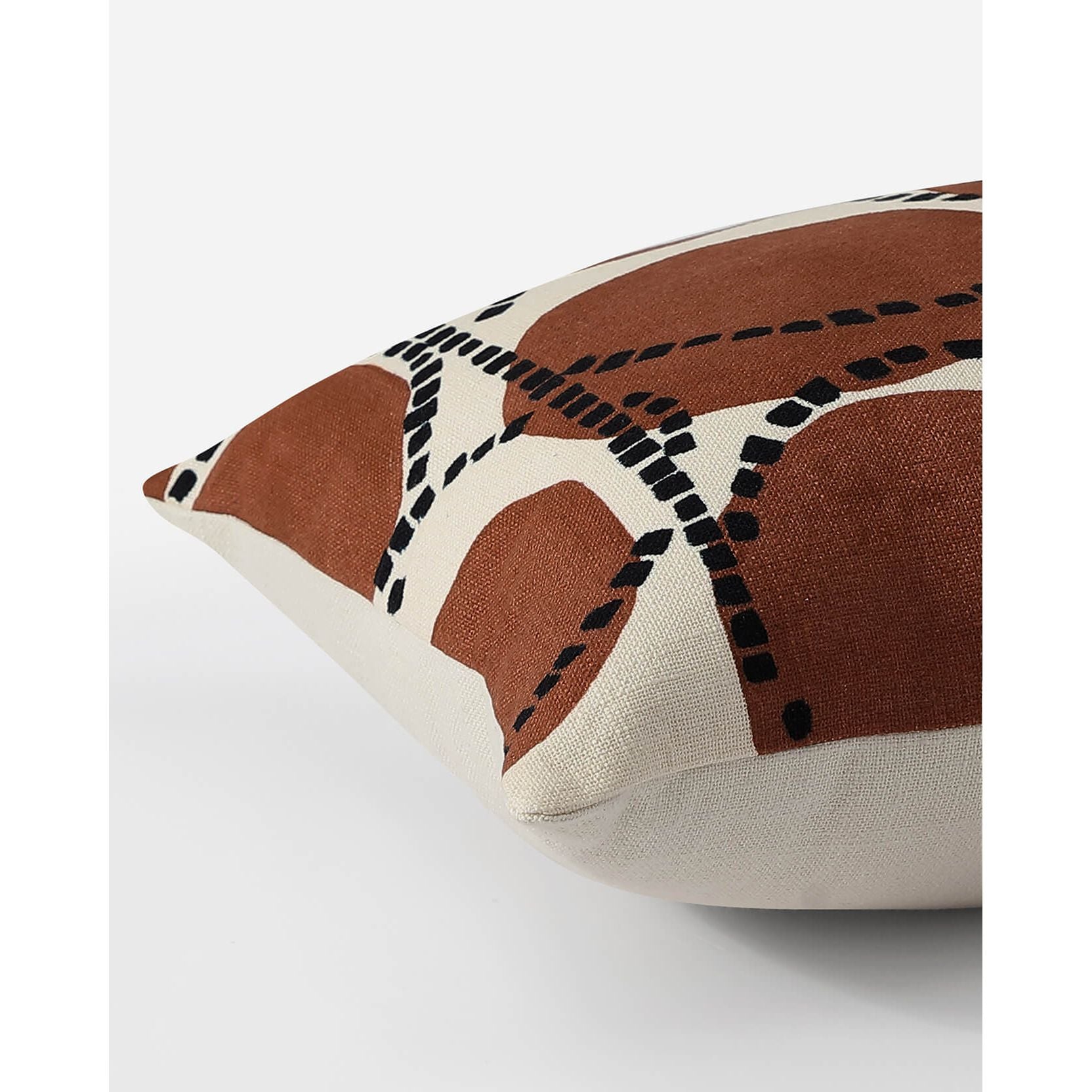 Sunday Citizen Decler Small Lumbar Pillow in Cinnamon Stick ~ 22 in x 14 in - Image 2