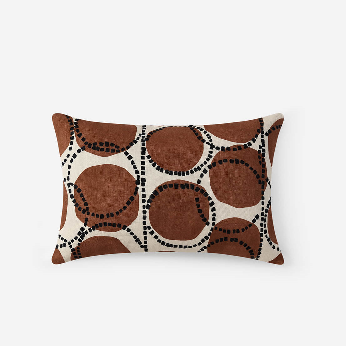 Sunday Citizen Decler Small Lumbar Pillow in Cinnamon Stick ~ 22 in x 14 in - Image 1