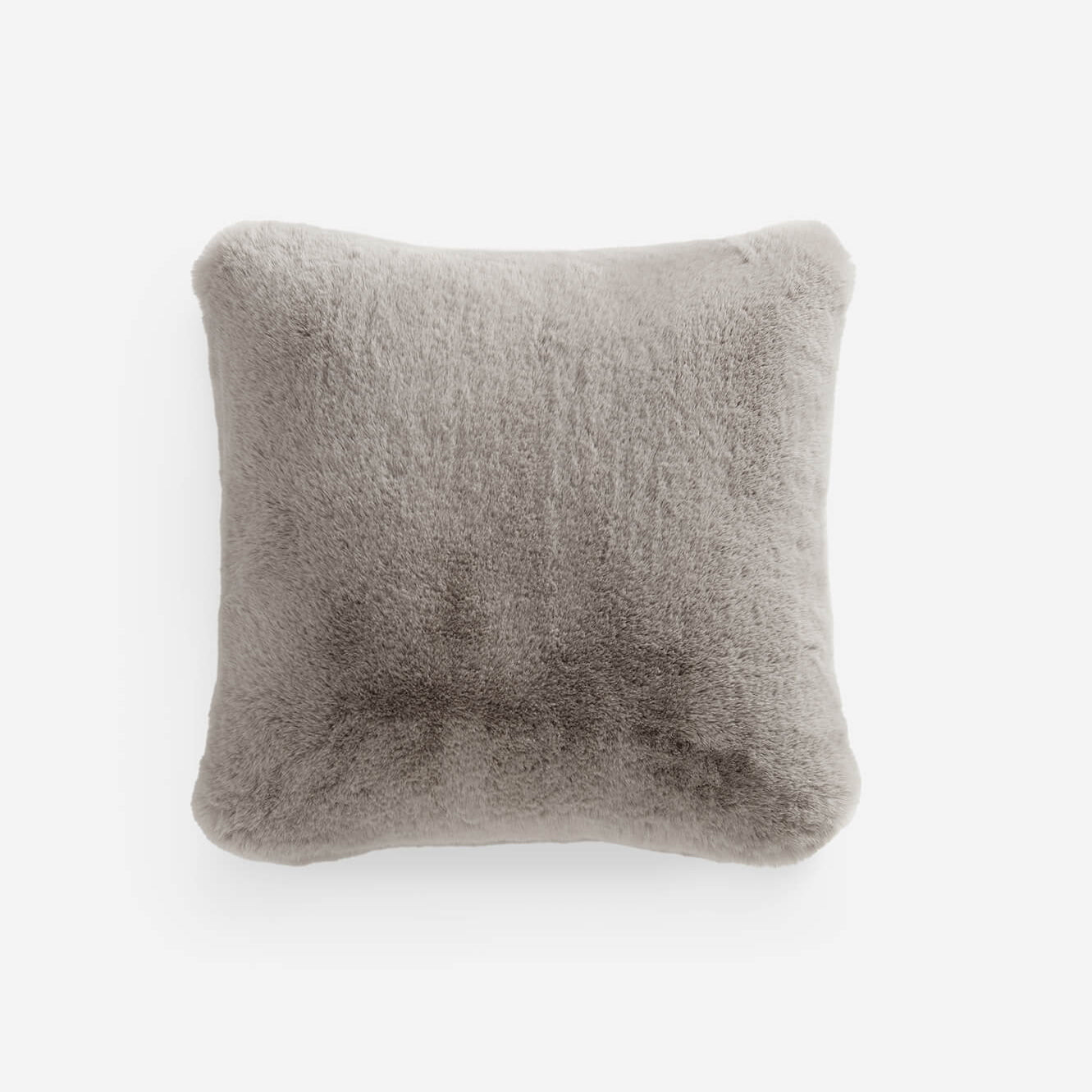 Sunday Citizen Faux Fur Throw Pillow in Grey ~ 20 x 20 - Image 1