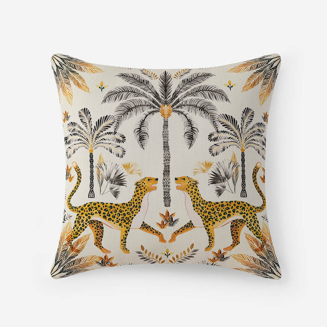 Sunday Citizen Graphic Leopard Throw Pillow ~ 20 x 20 - Image 1