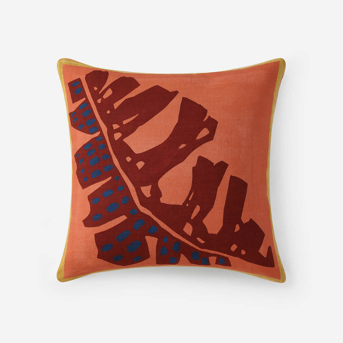 Sunday Citizen Leaf Sketch Throw Pillow ~ 20 x 20