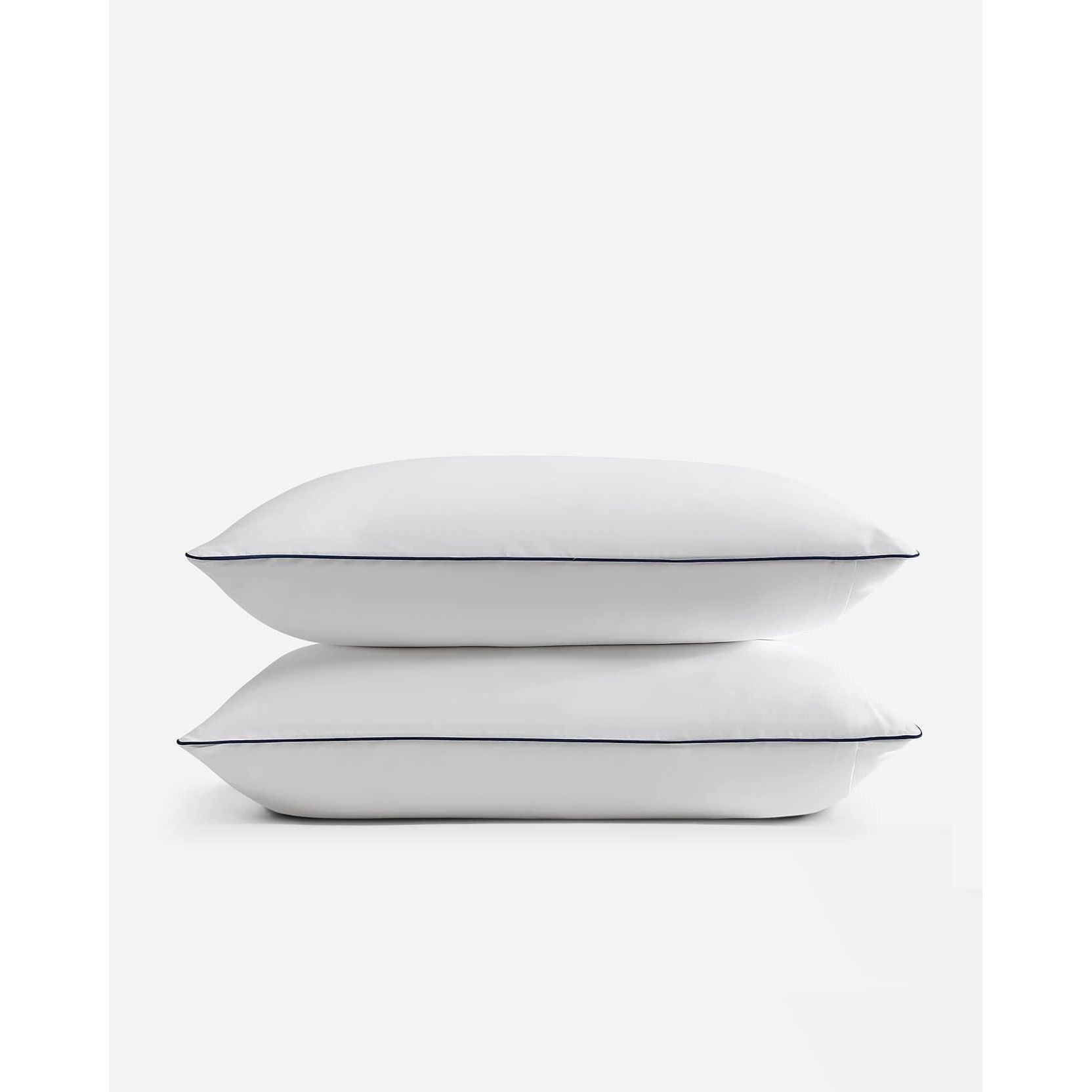 Sunday Citizen White Luxe Bamboo Sham Set with Midnight Piping ~ Available in King and Standard Sizes - Image 3