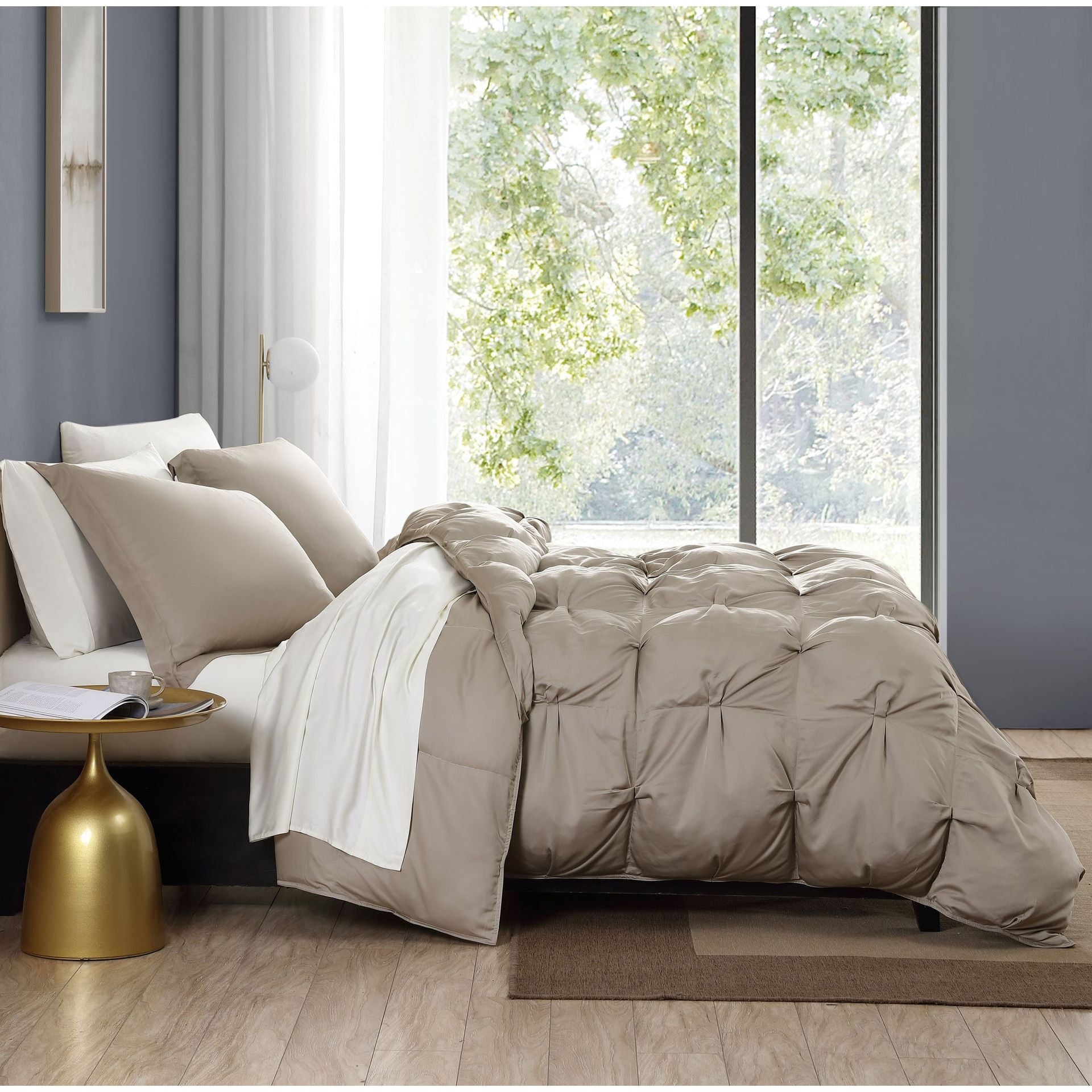 Sunday Citizen Taupe Premium Bamboo Bubble Comforter ~ Available in King Size - Image 2