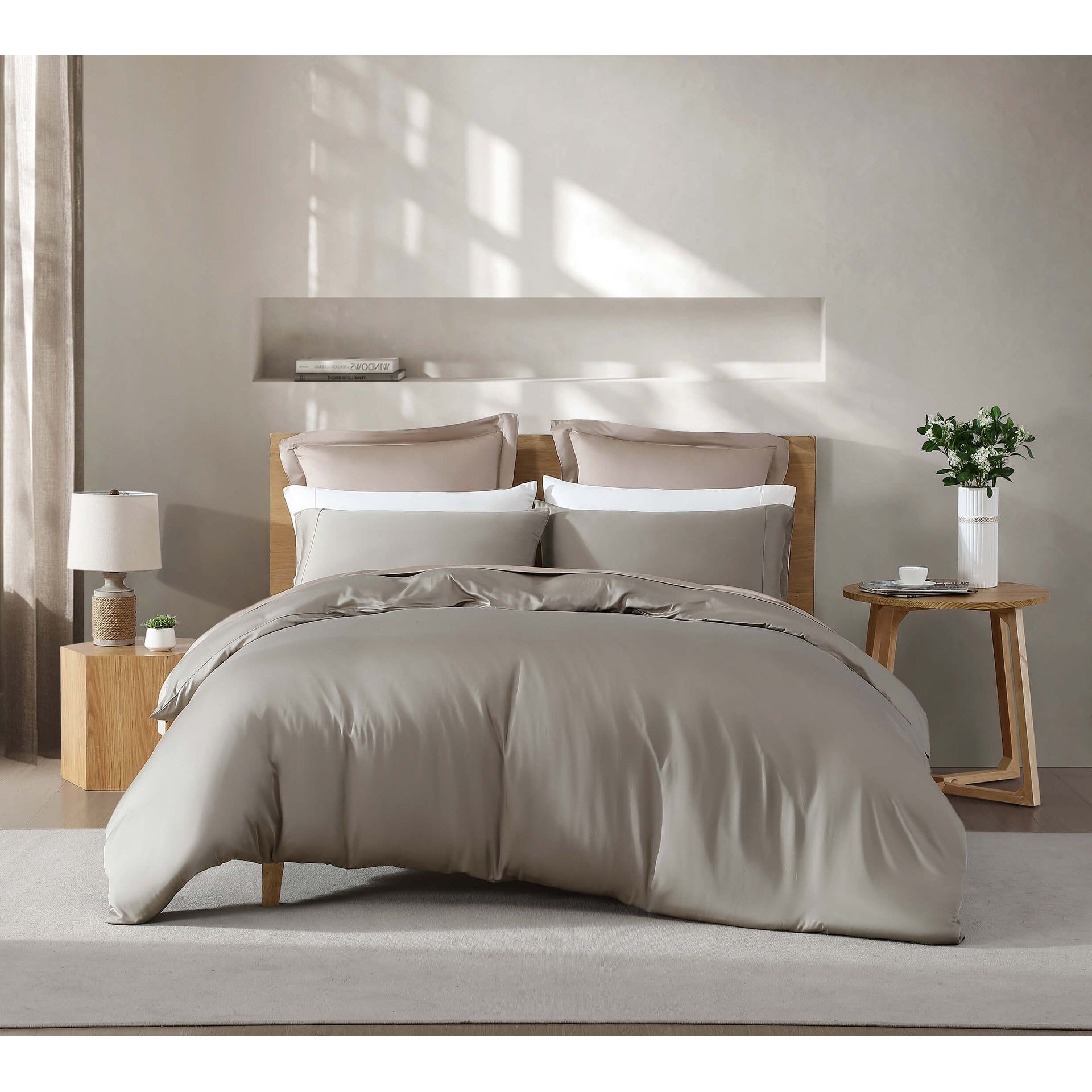 Sunday Citizen Natural Premium Bamboo Pillowcase Set in Boulder ~ Available in King Size - Image 3