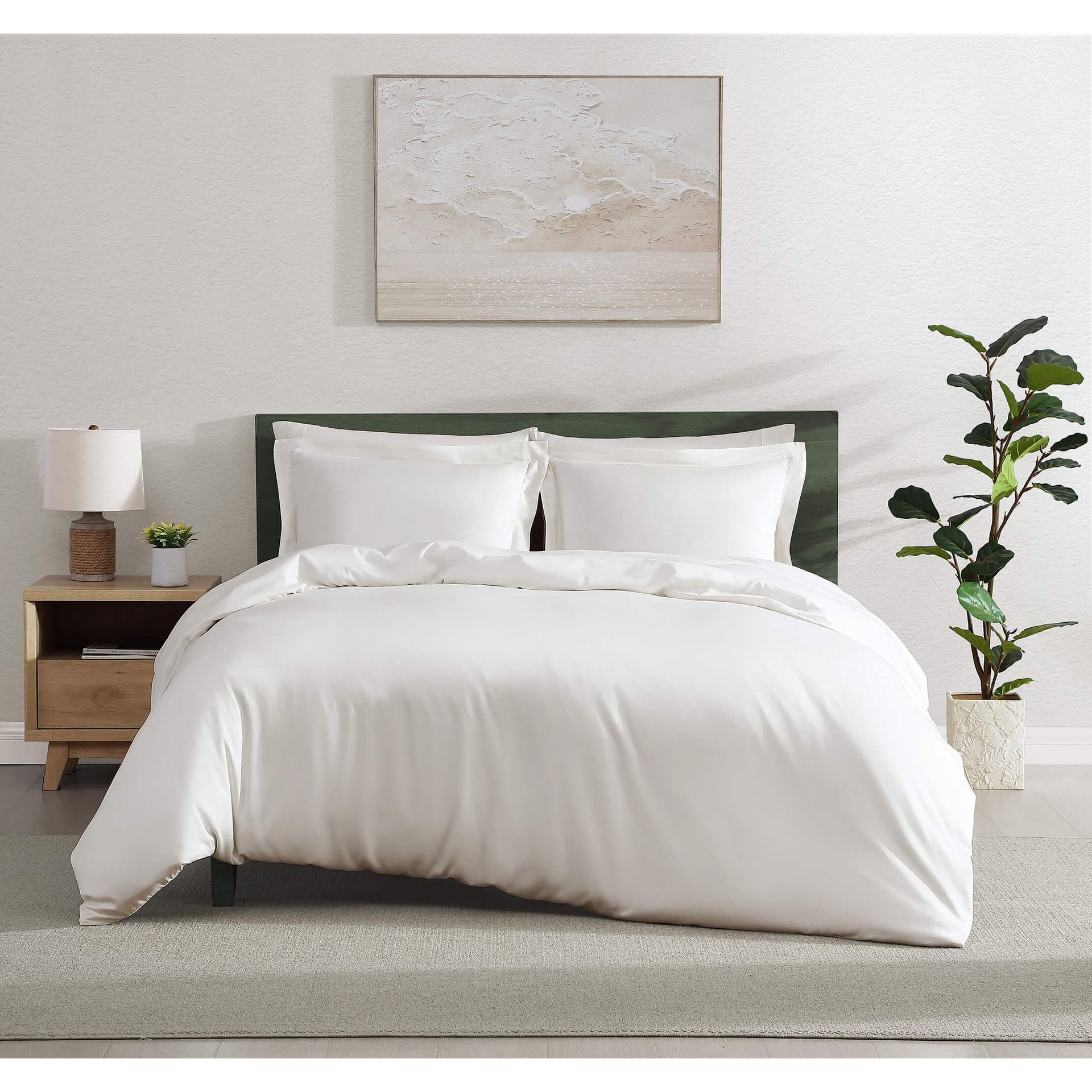 Sunday Citizen Off White Natural Premium Bamboo Sham Set ~ Available in King and Standard Sizes - Image 2