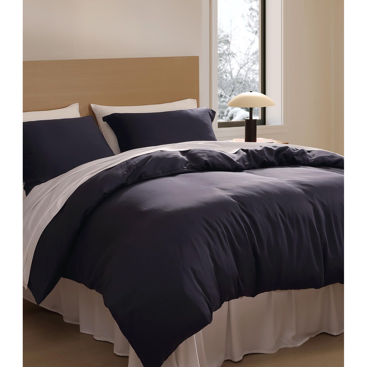 Sunday Citizen Silky Lyocell Sham Set in Baritone Blue ~ Available in King and Standard Sizes - Image 3