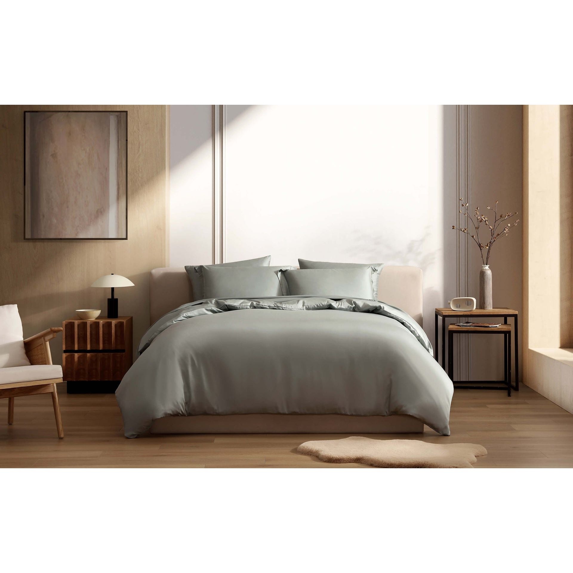 Sunday Citizen Silky Lyocell Pillowcase Set in Slate Grey ~ Available in King and Standard Sizes - Image 2