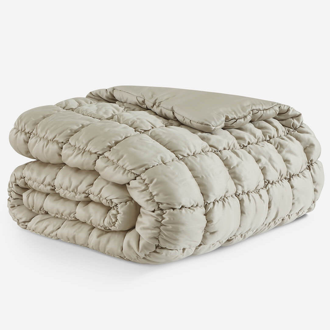 Sunday Citizen Silky Lyocell Puff Comforter in Sandstone ~ Available in King/Cal King and Full/Queen Sizes - Image 1