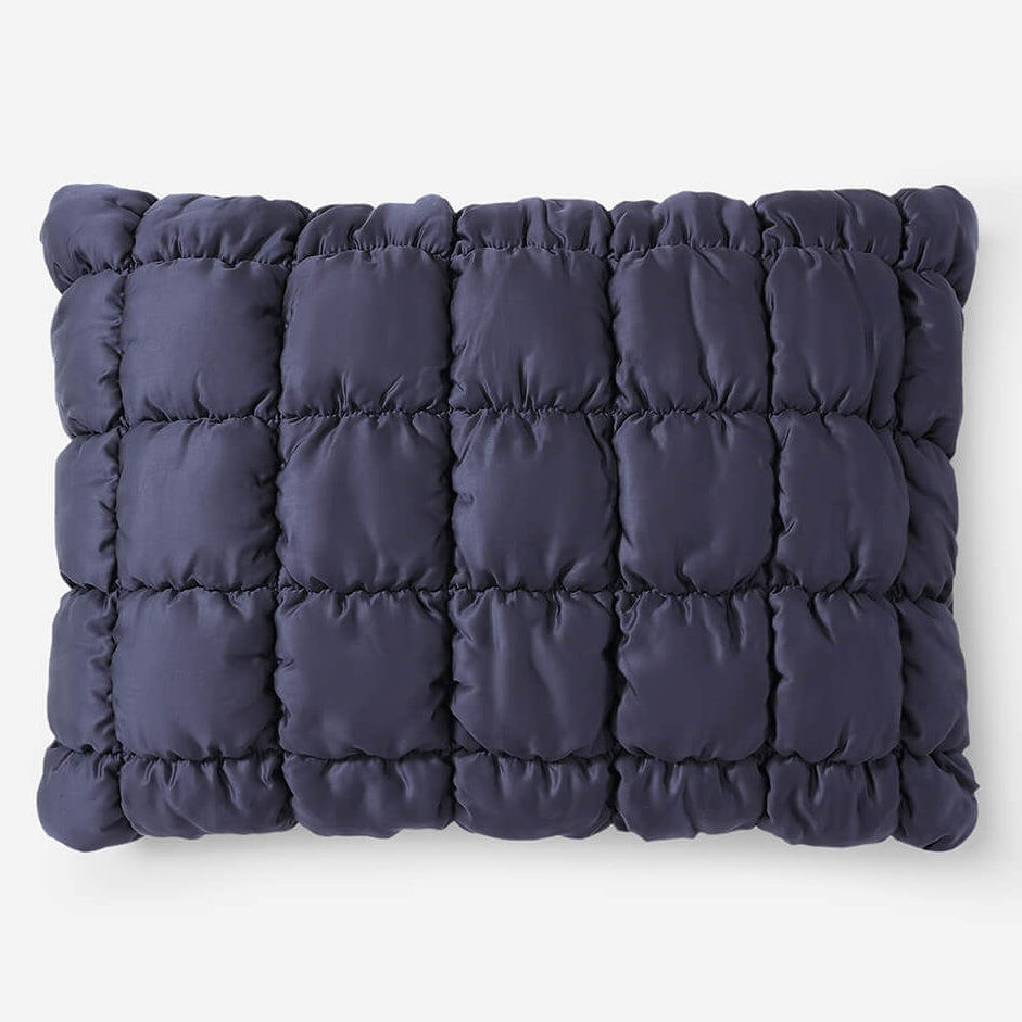 Sunday Citizen Silky Lyocell Puff Sham Set in Baritone Blue ~ Available in King and Standard Sizes