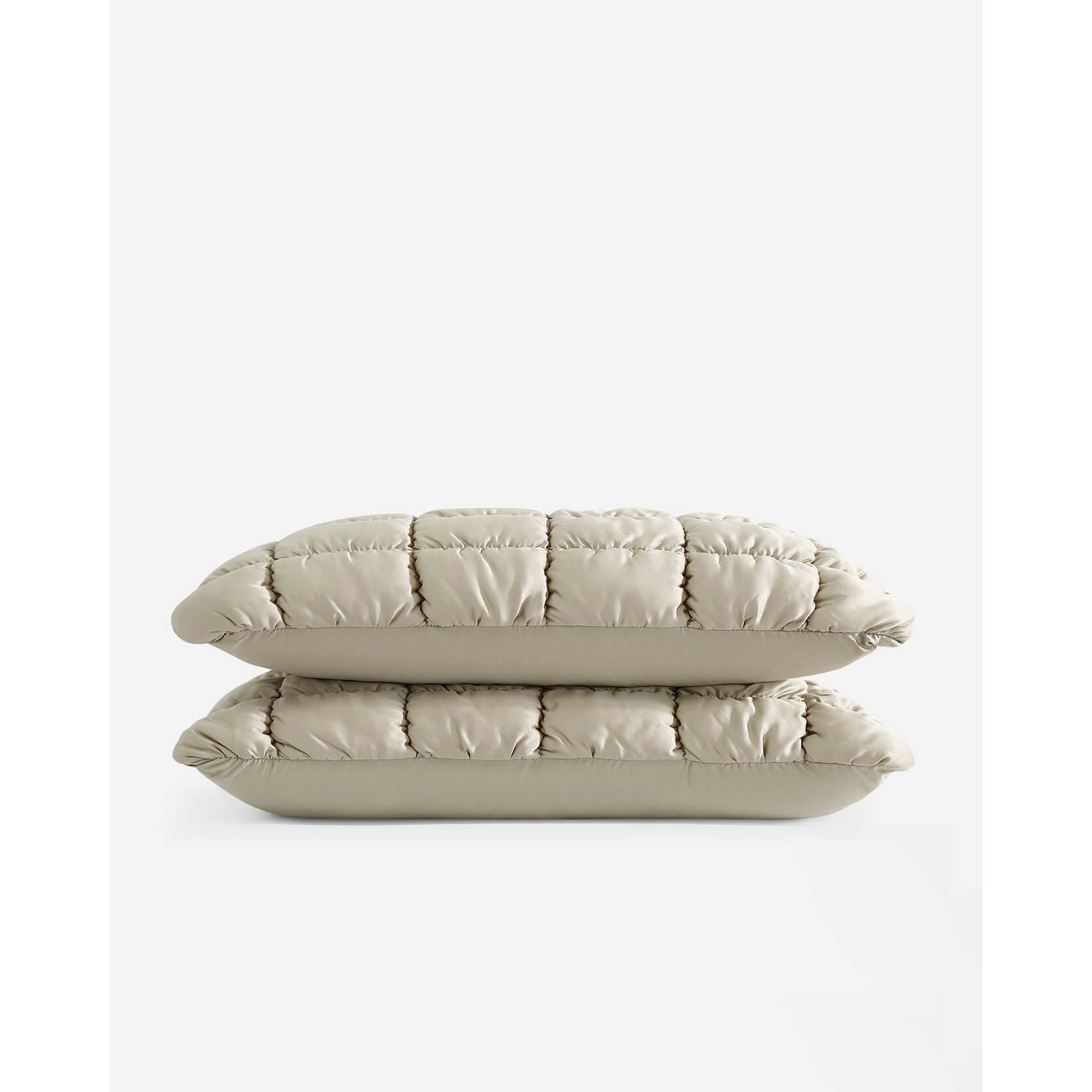 Sunday Citizen Silky Lyocell Puff Sham Set in Sandstone ~ Available in King and Standard Sizes - Image 3