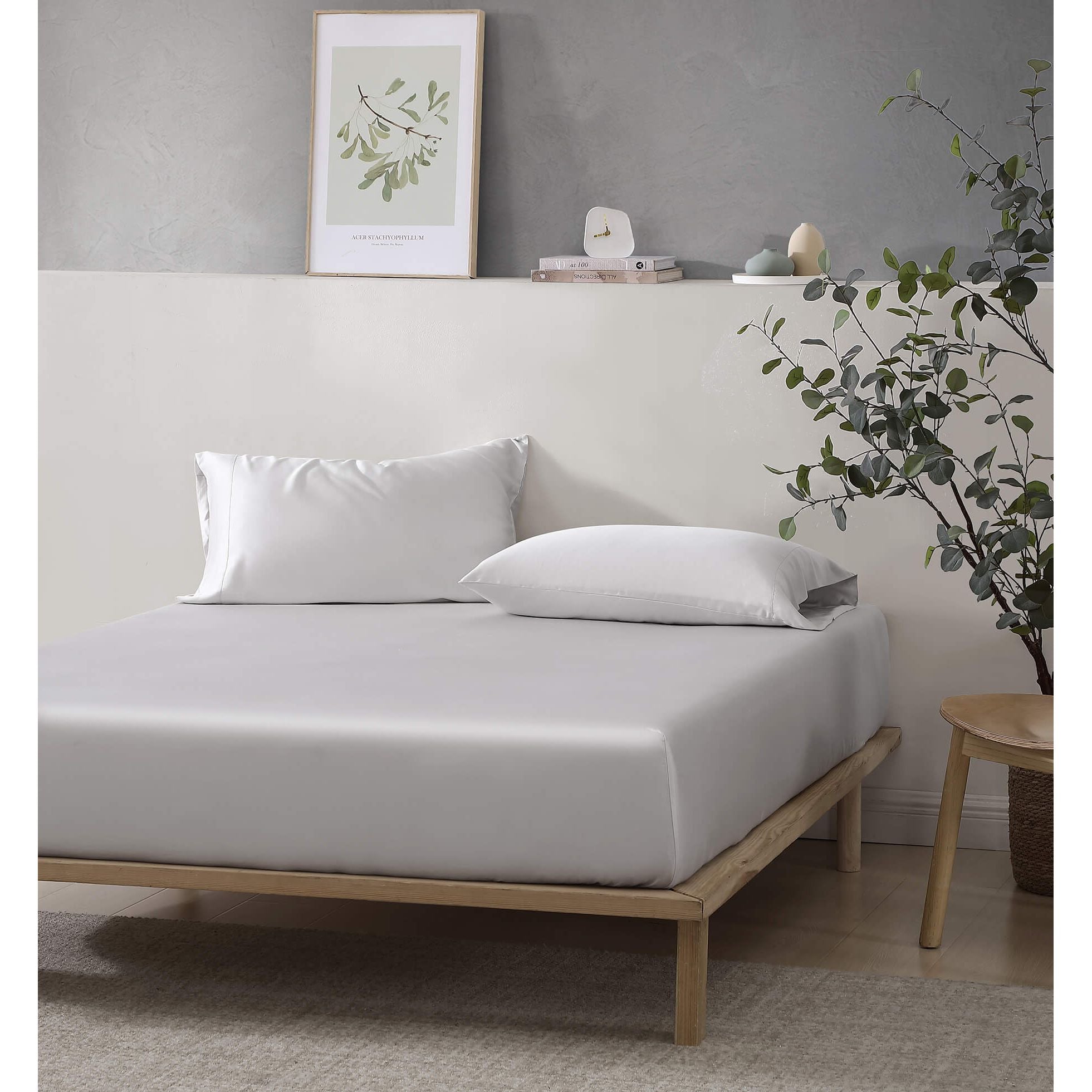 Sunday Citizen Silky Lyocell Sheet Set in Pearl Gray ~ Available in King and Queen Sizes - Image 3