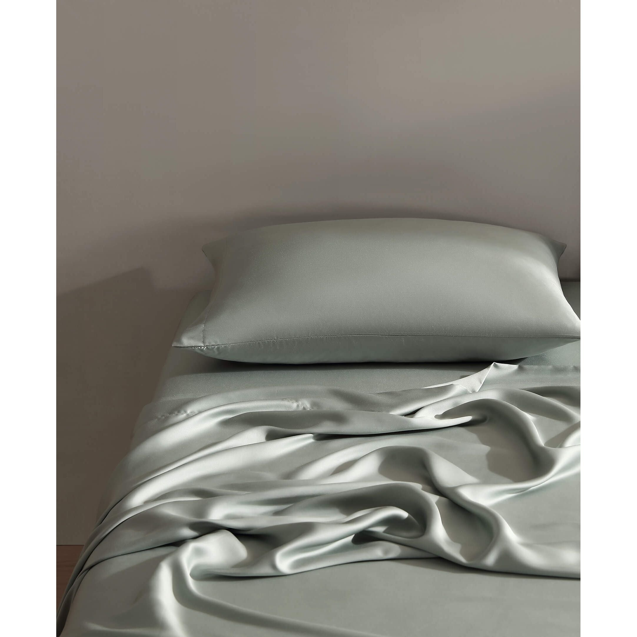 Sunday Citizen Silky Lyocell Top Sheet in Slate Grey ~ Available in King and Queen Sizes - Image 2