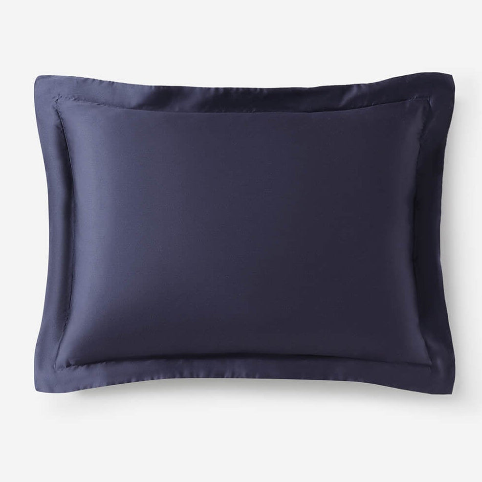 Sunday Citizen Silky Lyocell Sham Set in Baritone Blue ~ Available in King and Standard Sizes
