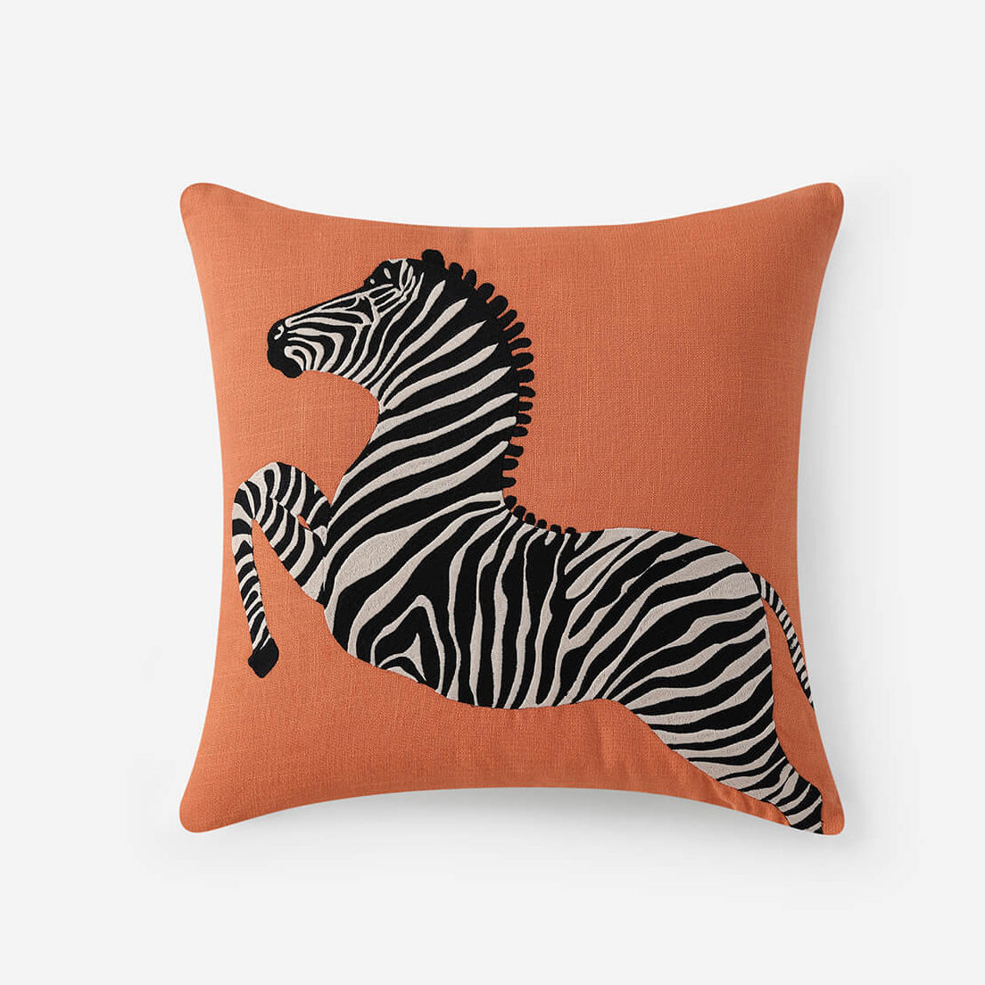 Sunday Citizen Zebra Embroidered Throw Pillow ~ 20 x 20