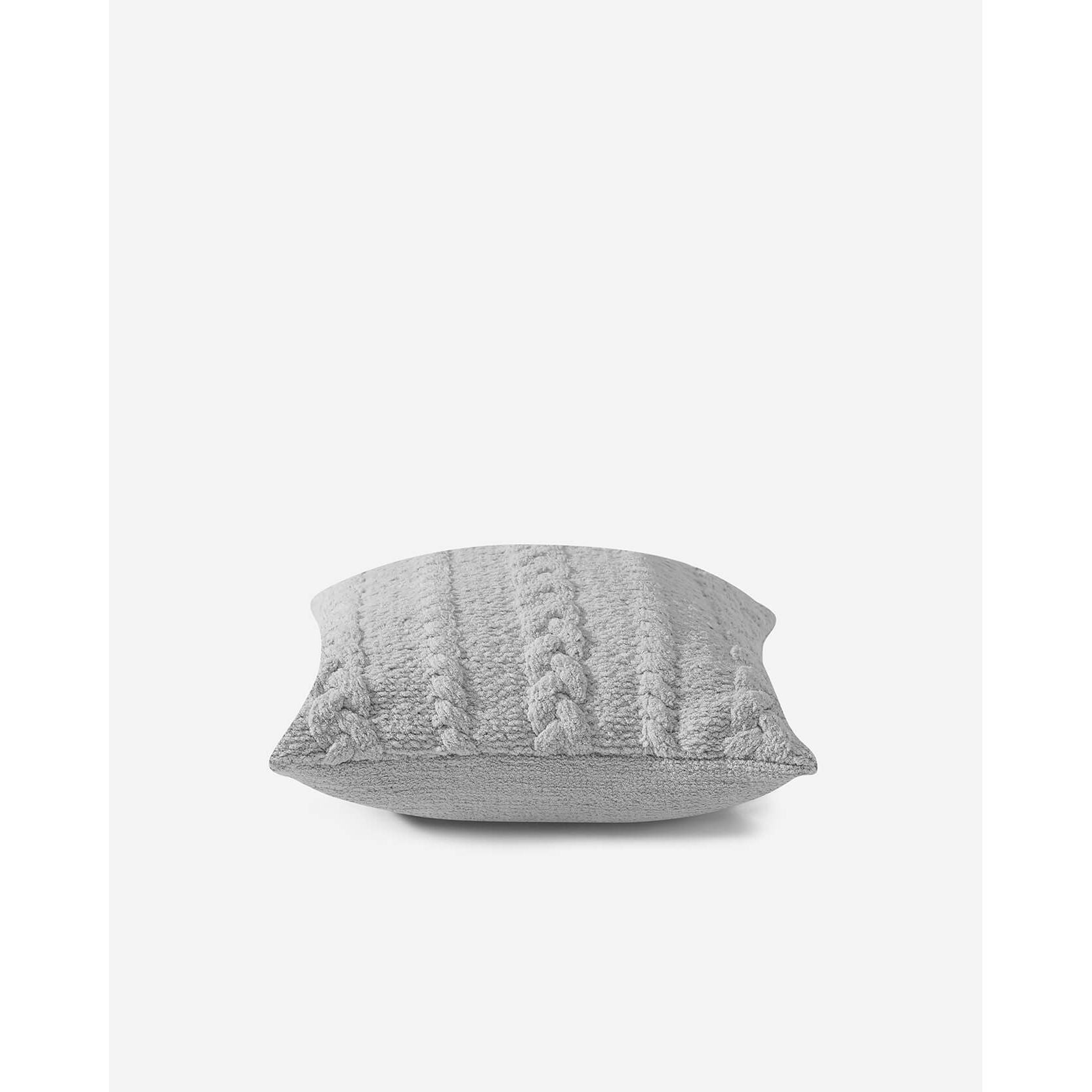 Sunday Citizen Braided Throw Pillow in Cloud Gray ~ 20 x 20 - Image 3