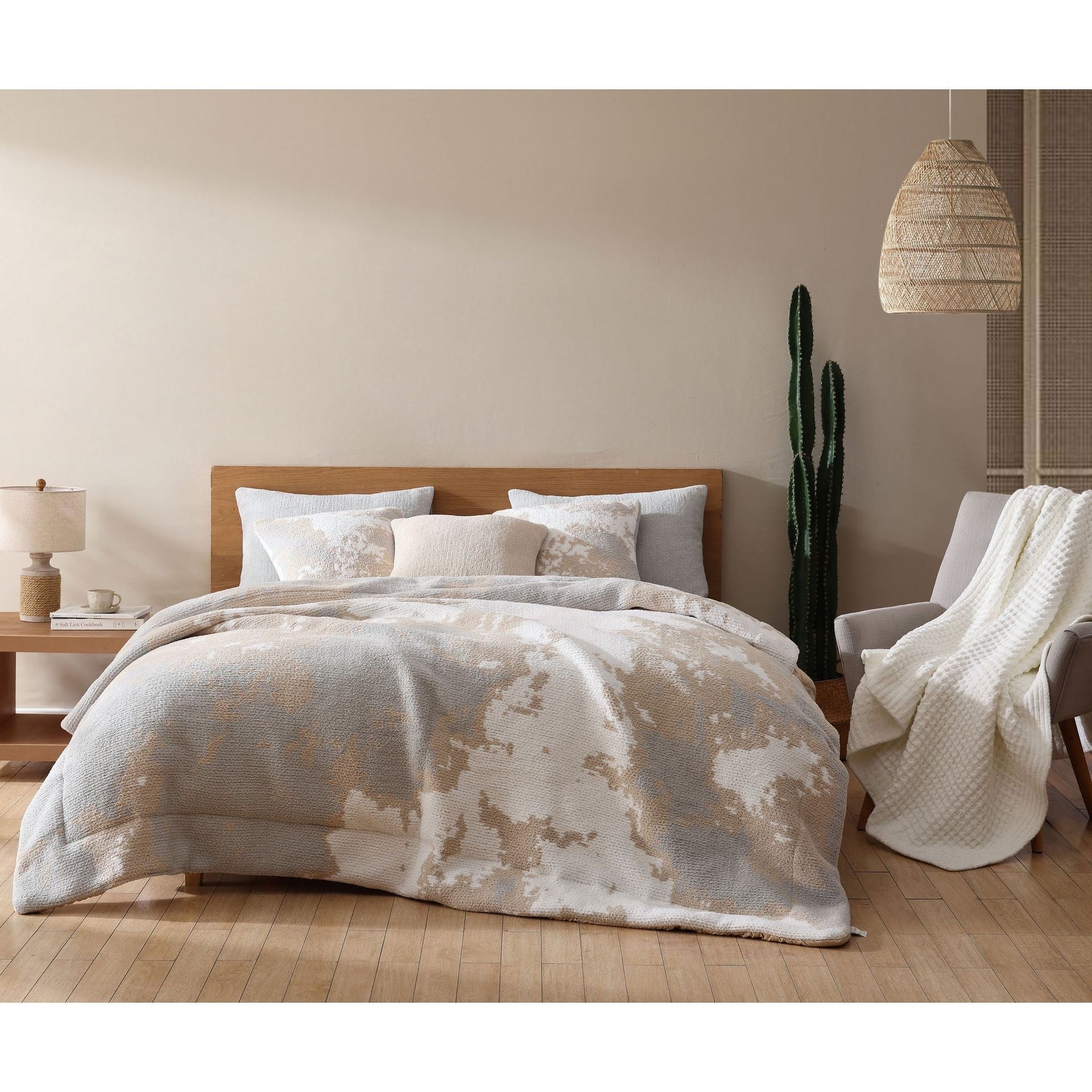 Sunday Citizen Waffle Lightweight Throw in Off White ~ 75 x 52 - Image 3