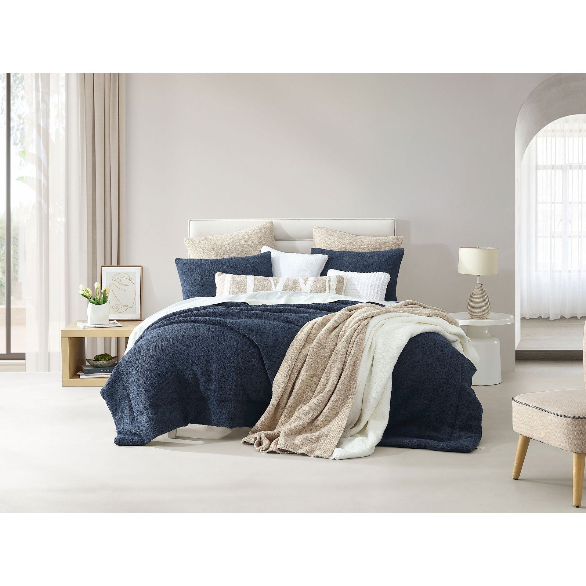 Sunday Citizen Snug Sham Set in Midnight ~ Available in King and Standard Sizes - Image 2