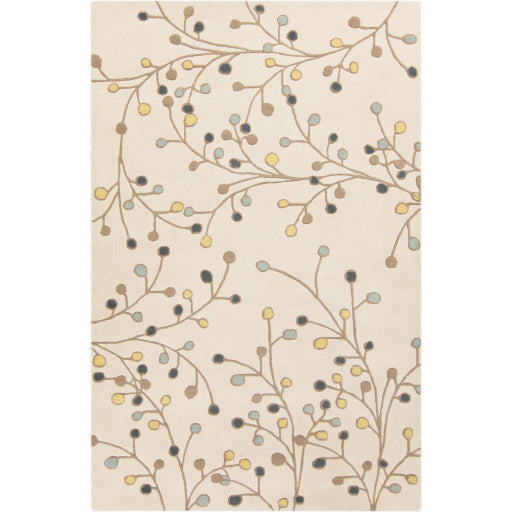 Surya Rugs Athena Collection Beige, Wheat, Ink Blue, Brown & Denim Area Rug ATH-5116 - Image 1