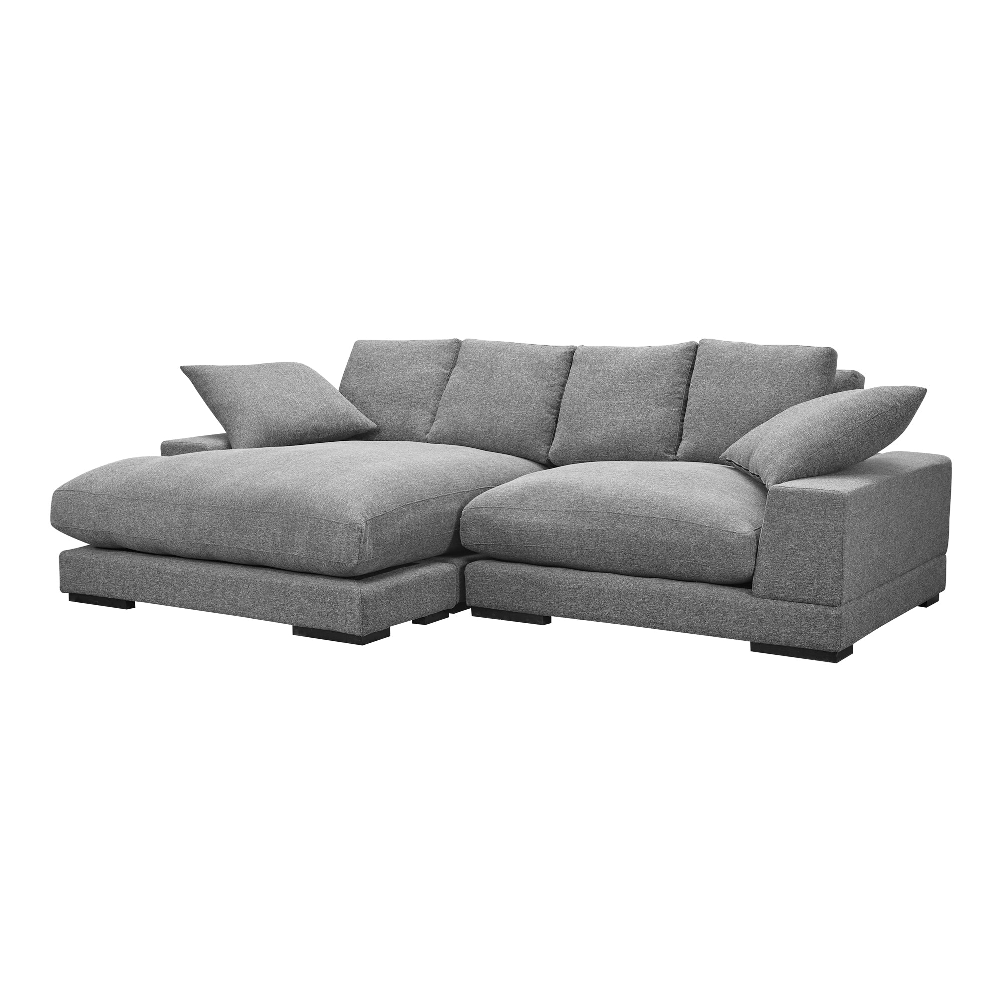 Moe's Home Collection Plunge Anthracite Sectional - Image 3