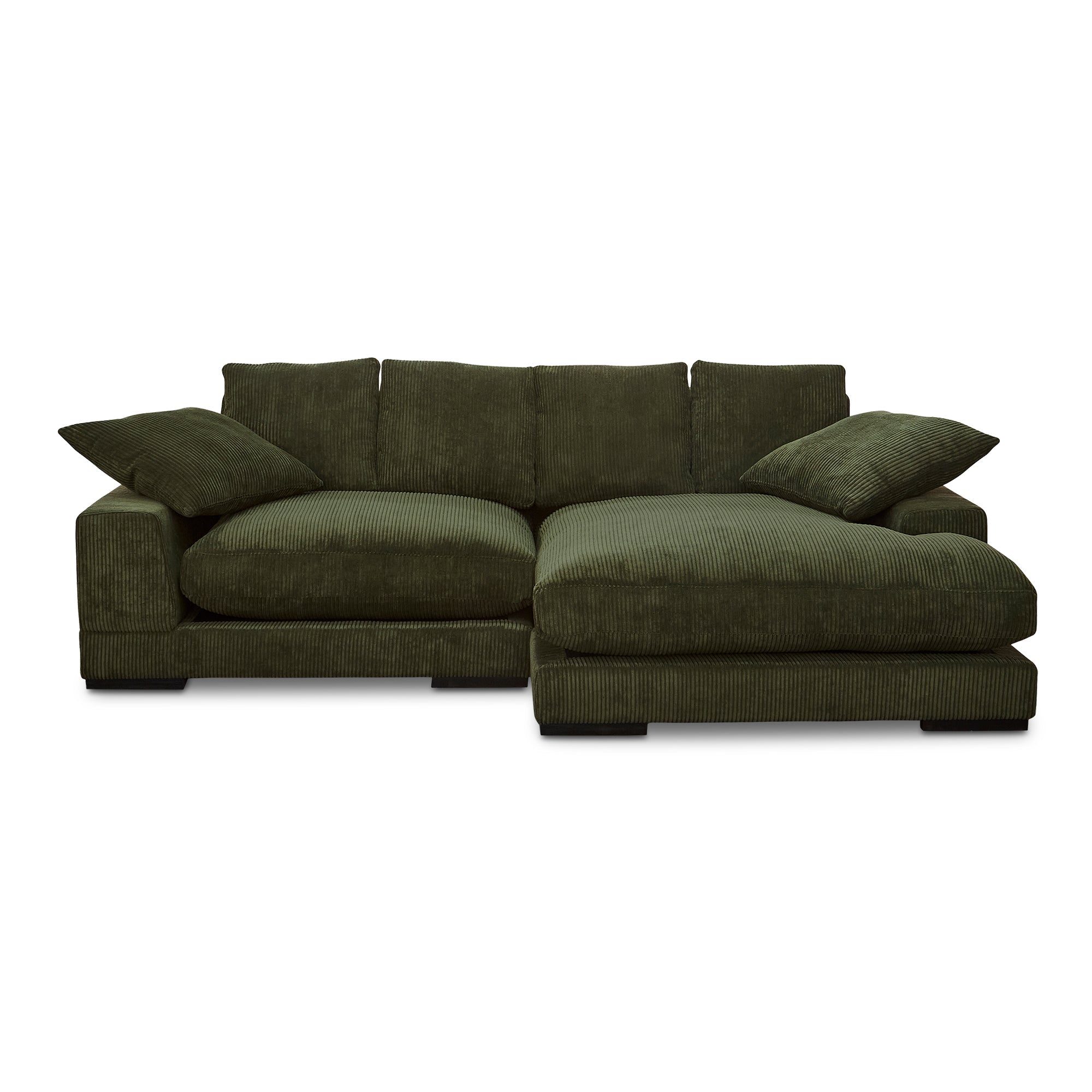 Moe's Home Collection Plunge Dark Green Sectional - Image 2