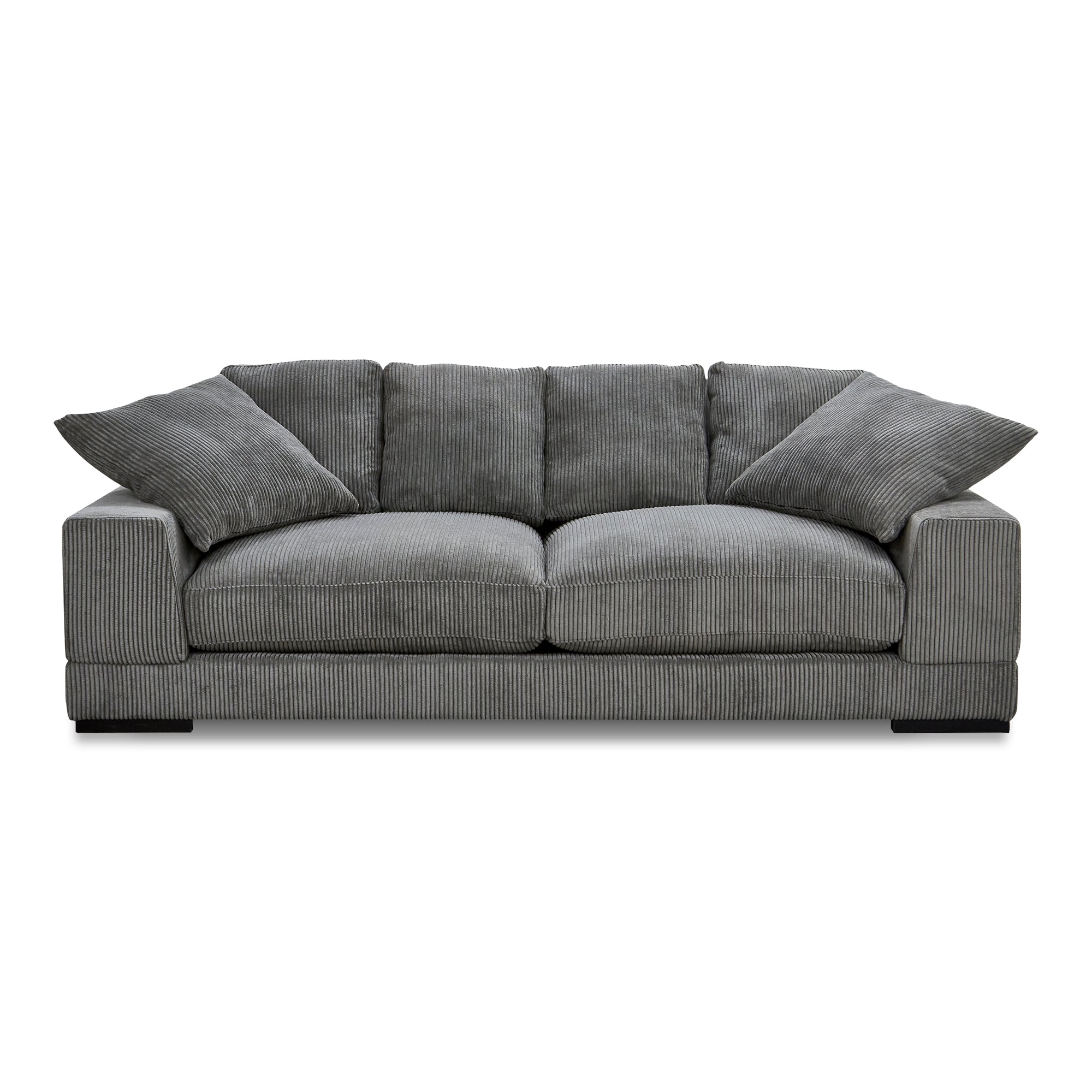 Moe's Home Collection Plunge Charcoal Sofa - Image 3