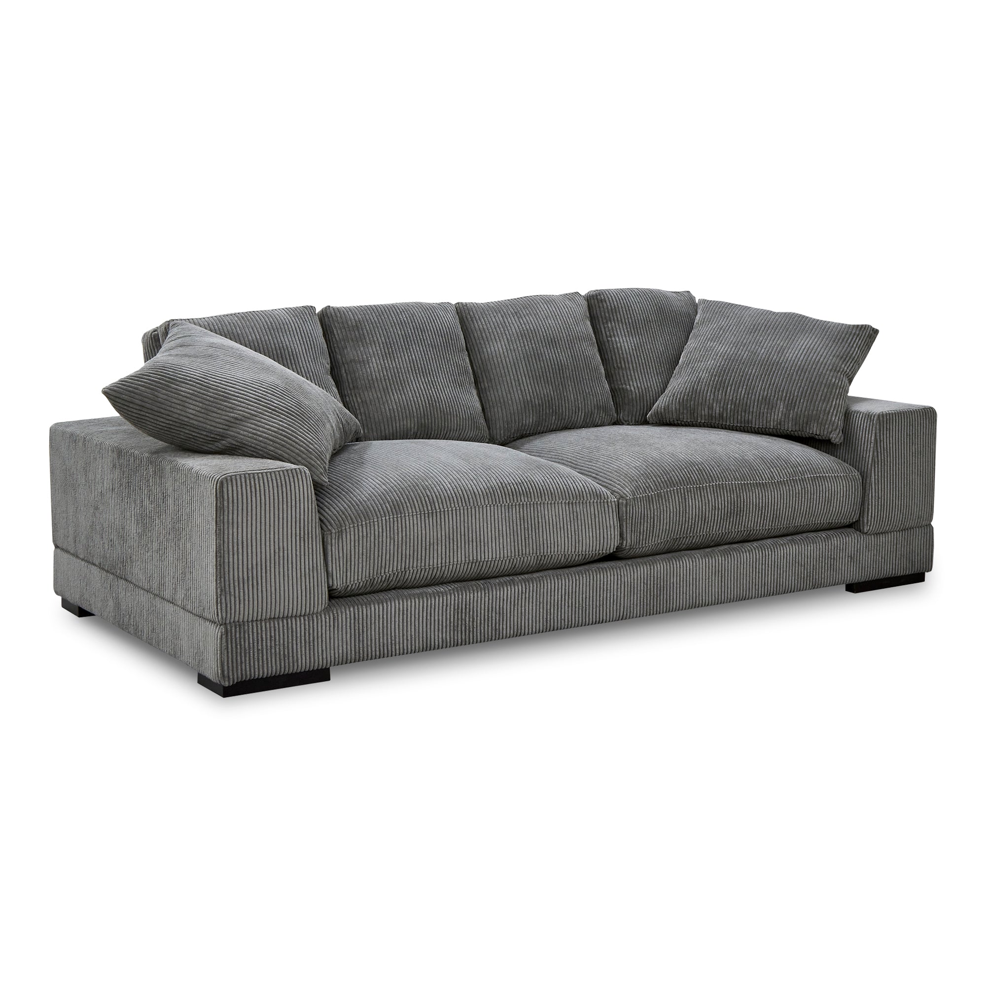Moe's Home Collection Plunge Charcoal Sofa - Image 2