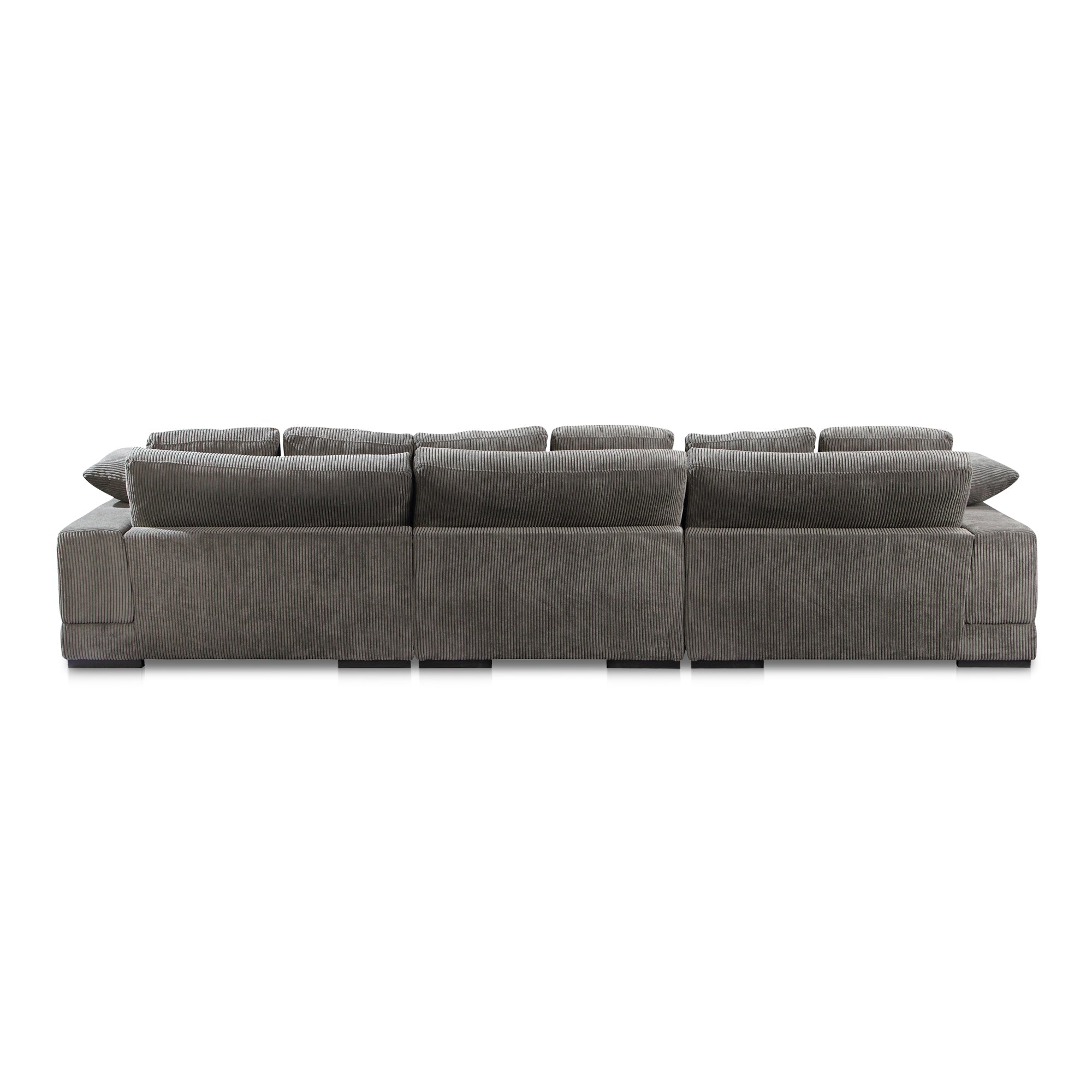 Moe's Home Collection Plunge Charcoal Large Sectional - Image 3