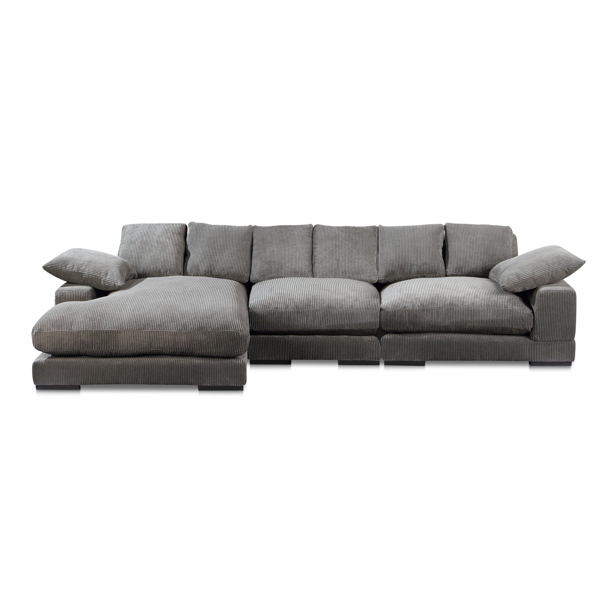 Moe’s Home Collection Plunge Charcoal Large Sectional