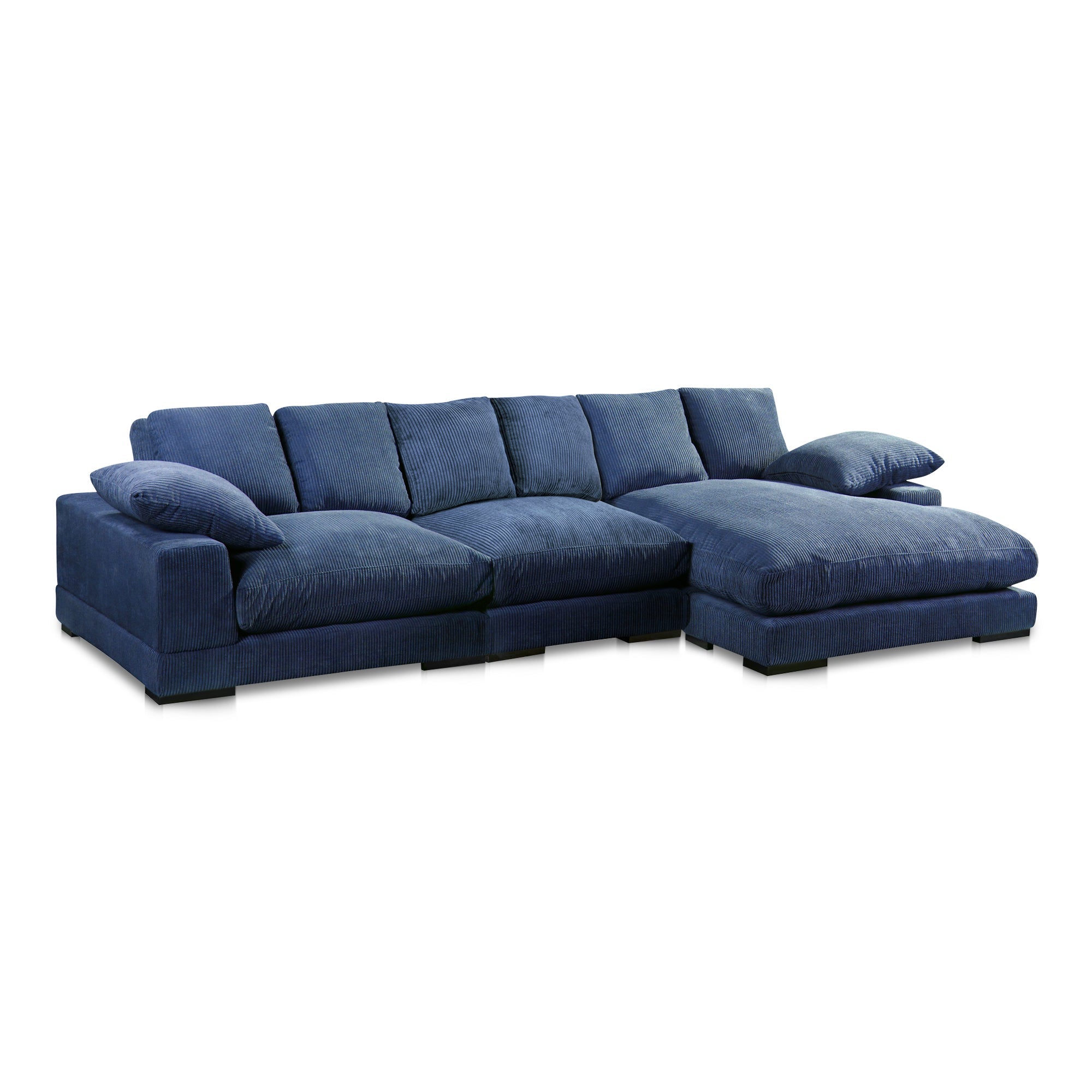 Moe's Home Collection Plunge Navy Large Sectional - Image 2