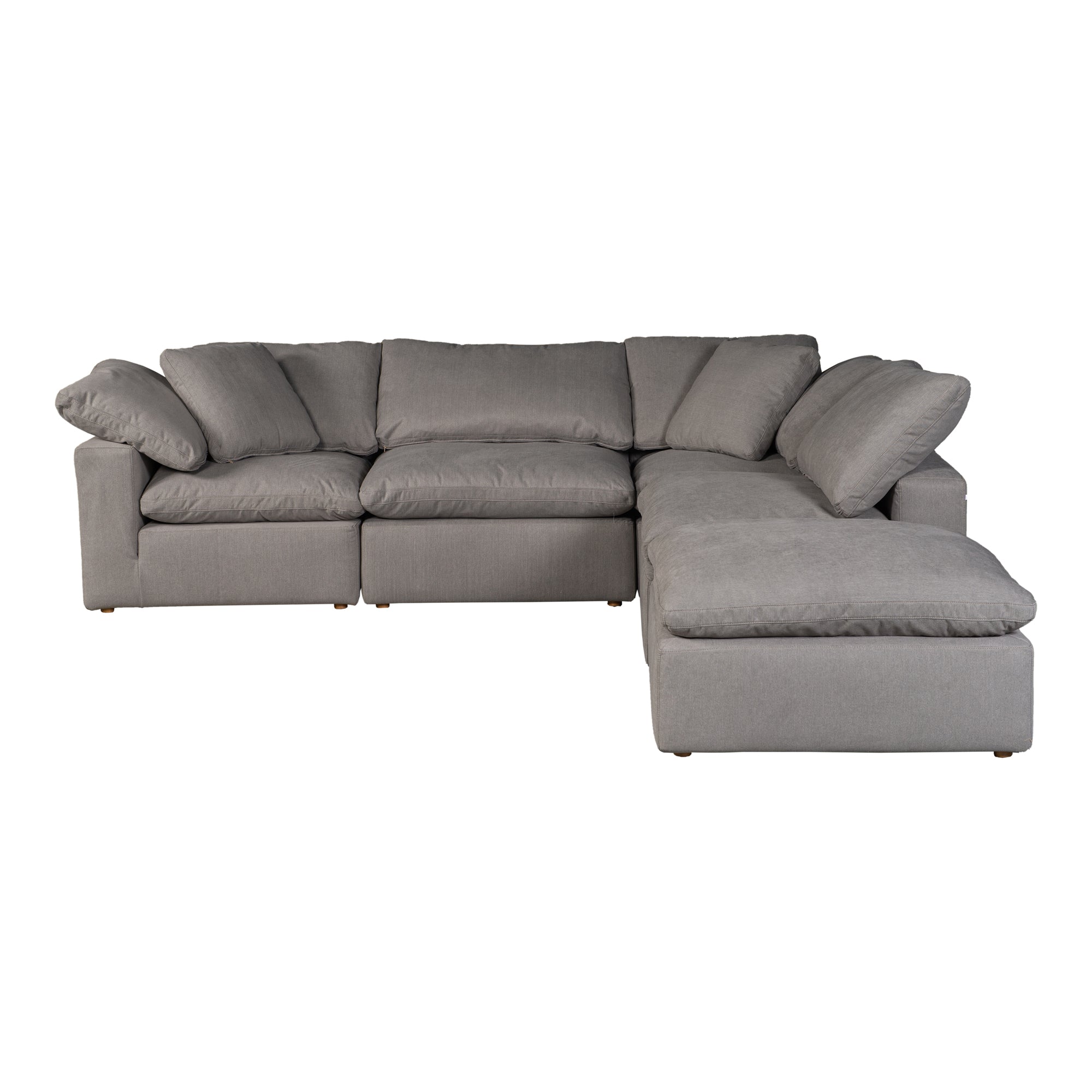 Moe's Home Collection Terra Condo Dream  Light Grey Modular Sectional - Image 1