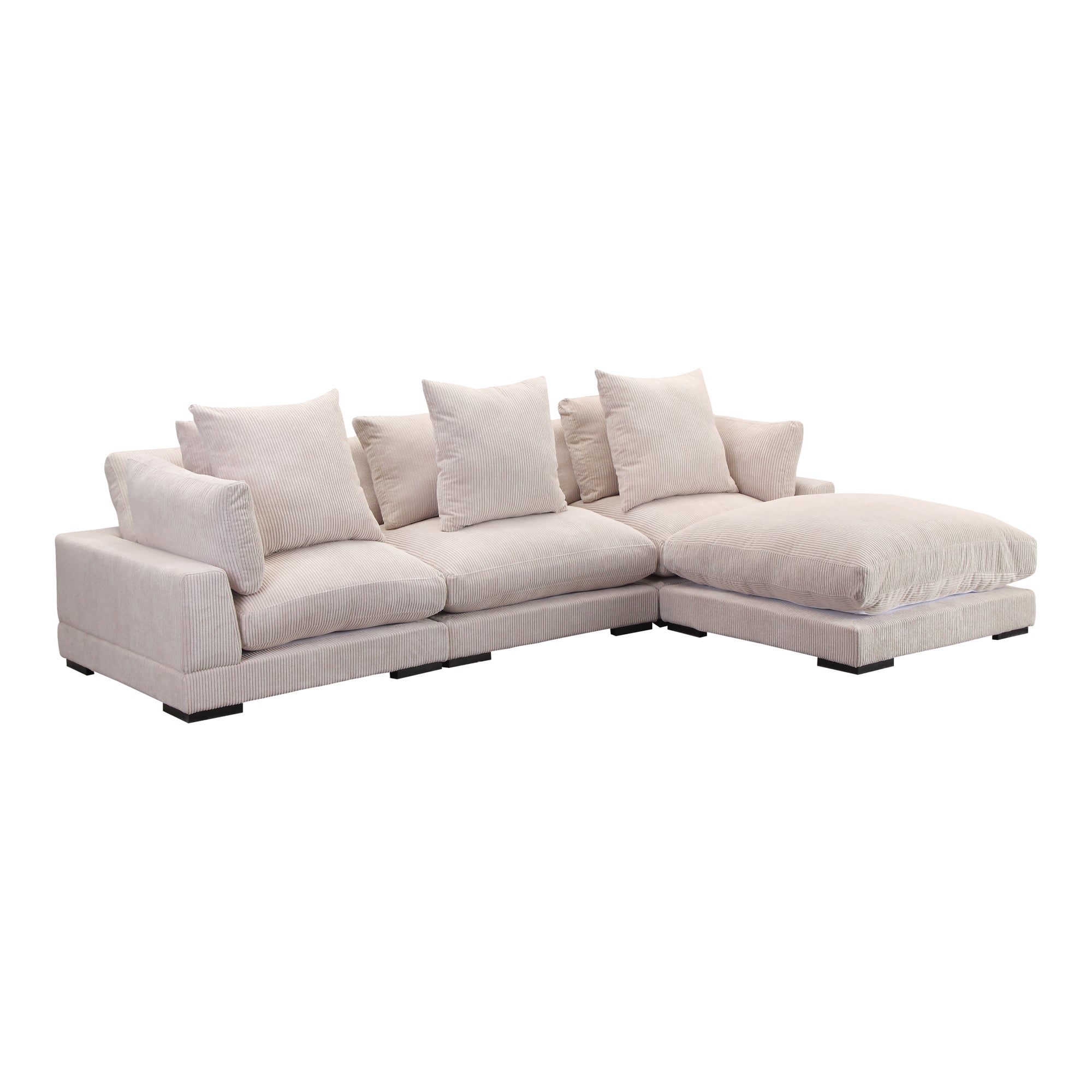 Moe's Home Collection Tumble Lounge Light Brown Modular Sectional - Image 2