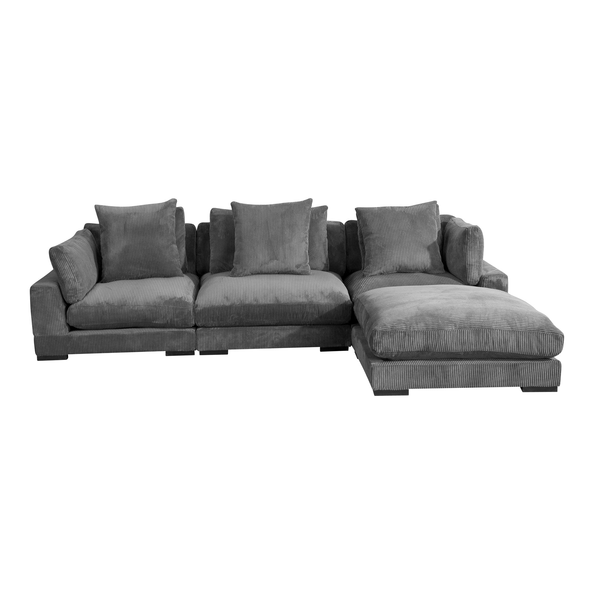 Moe's Home Collection Tumble Grey Lounge Modular Sectional - Image 2