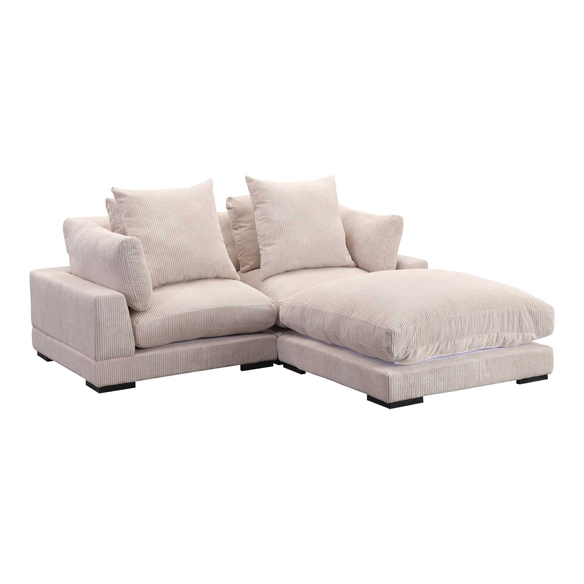 Moe's Home Collection Tumble Nook Light Brown Modular Sectional - Image 1