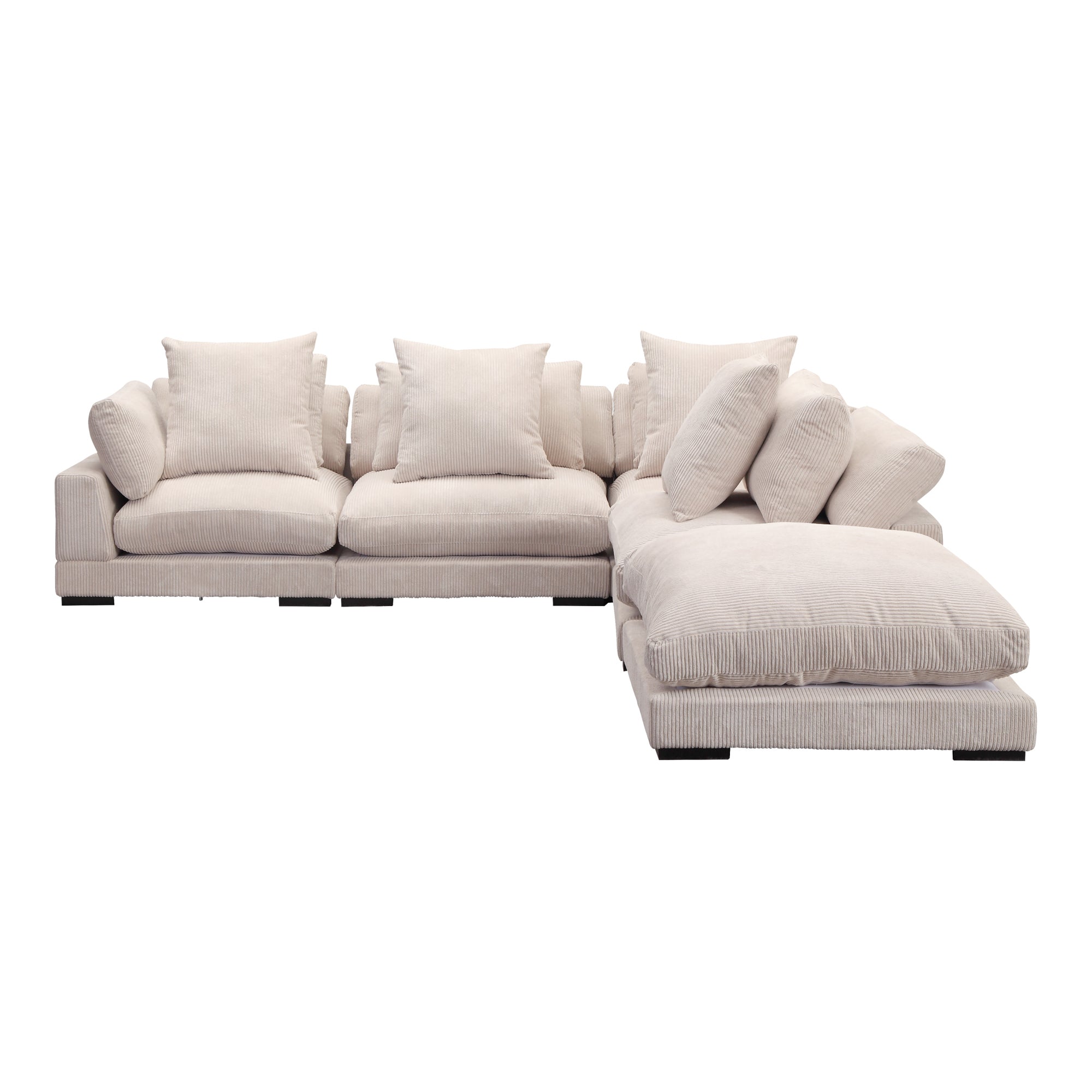 Moe's Home Collection Tumble Light Brown Dream Modular Sectional - Image 2