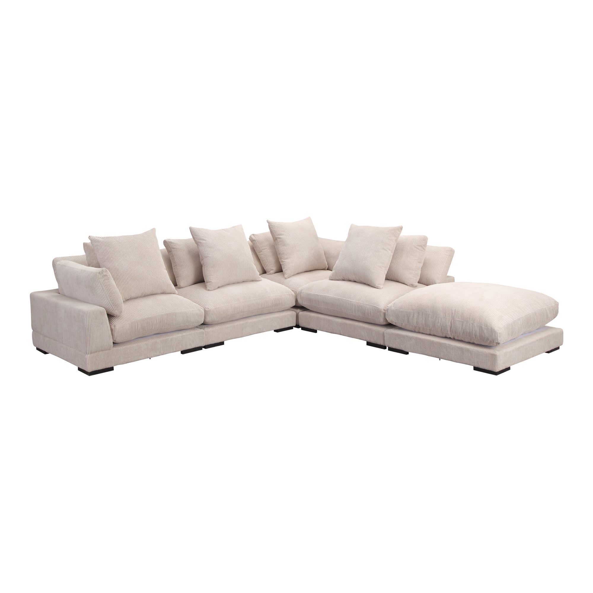 Moe’s Home Collection Tumble Light Brown Dream Modular Sectional