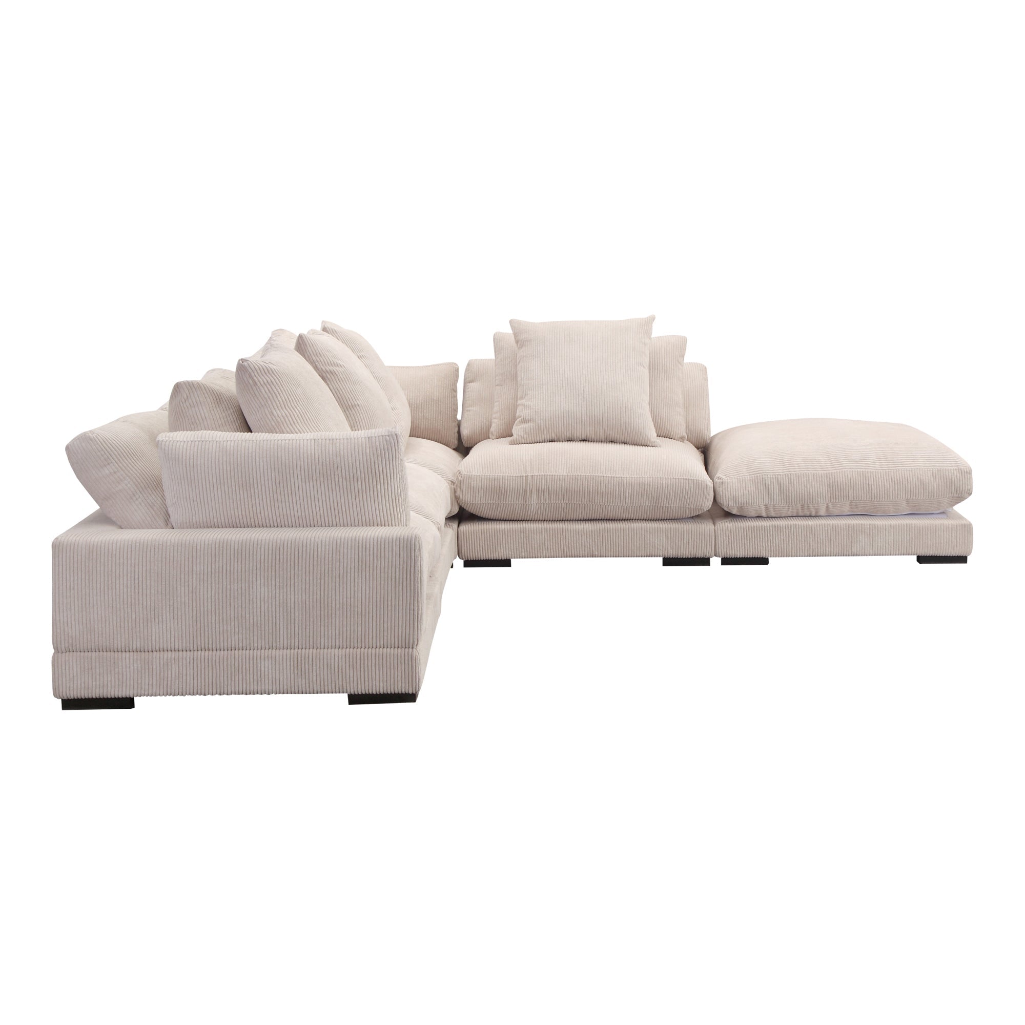 Moe's Home Collection Tumble Light Brown Dream Modular Sectional - Image 3
