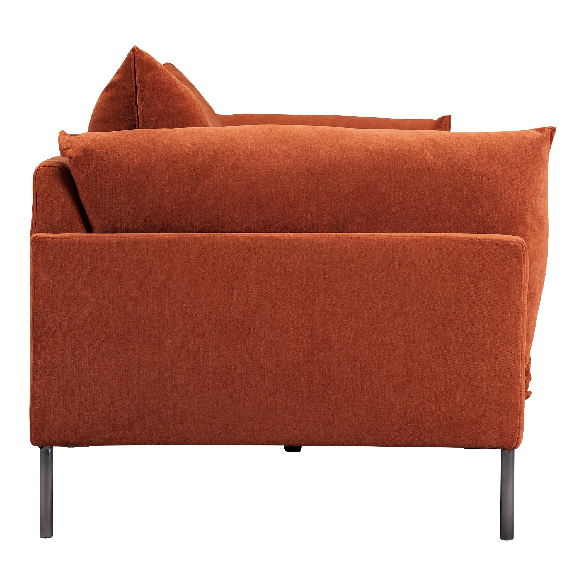 Moe's Home Collection Jamara Burnt Auburn Sofa Burnt Auburn - Image 3