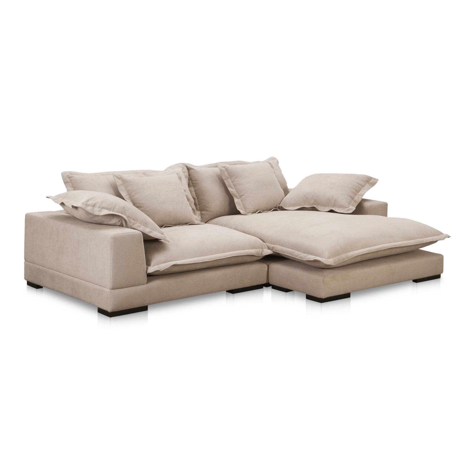 Moe's Home Collection Daydream Sectional ~ Beige Performance Fabric - Image 3