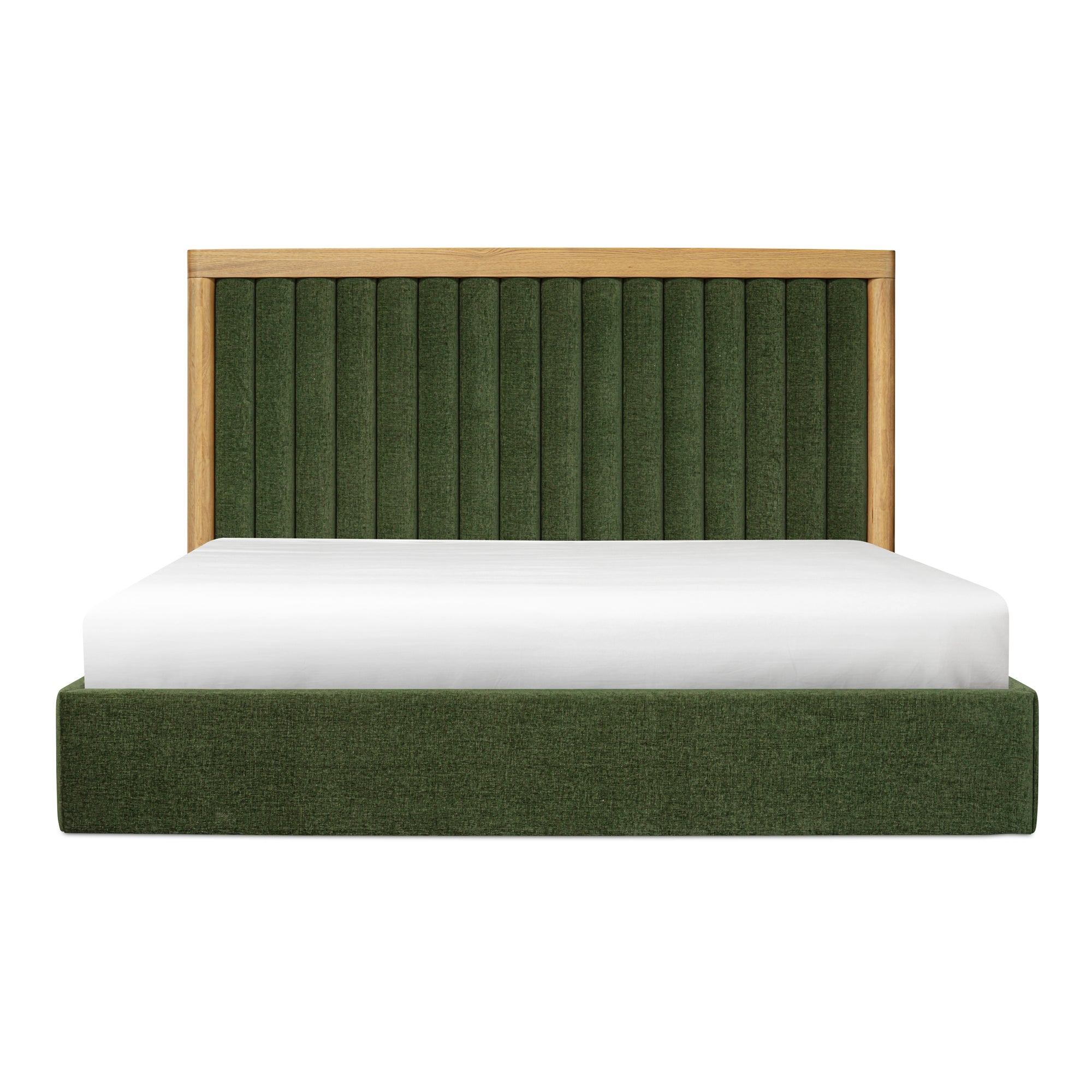 Moe's Home Collection Nina Green Upholstered Queen Size Bed - Image 1