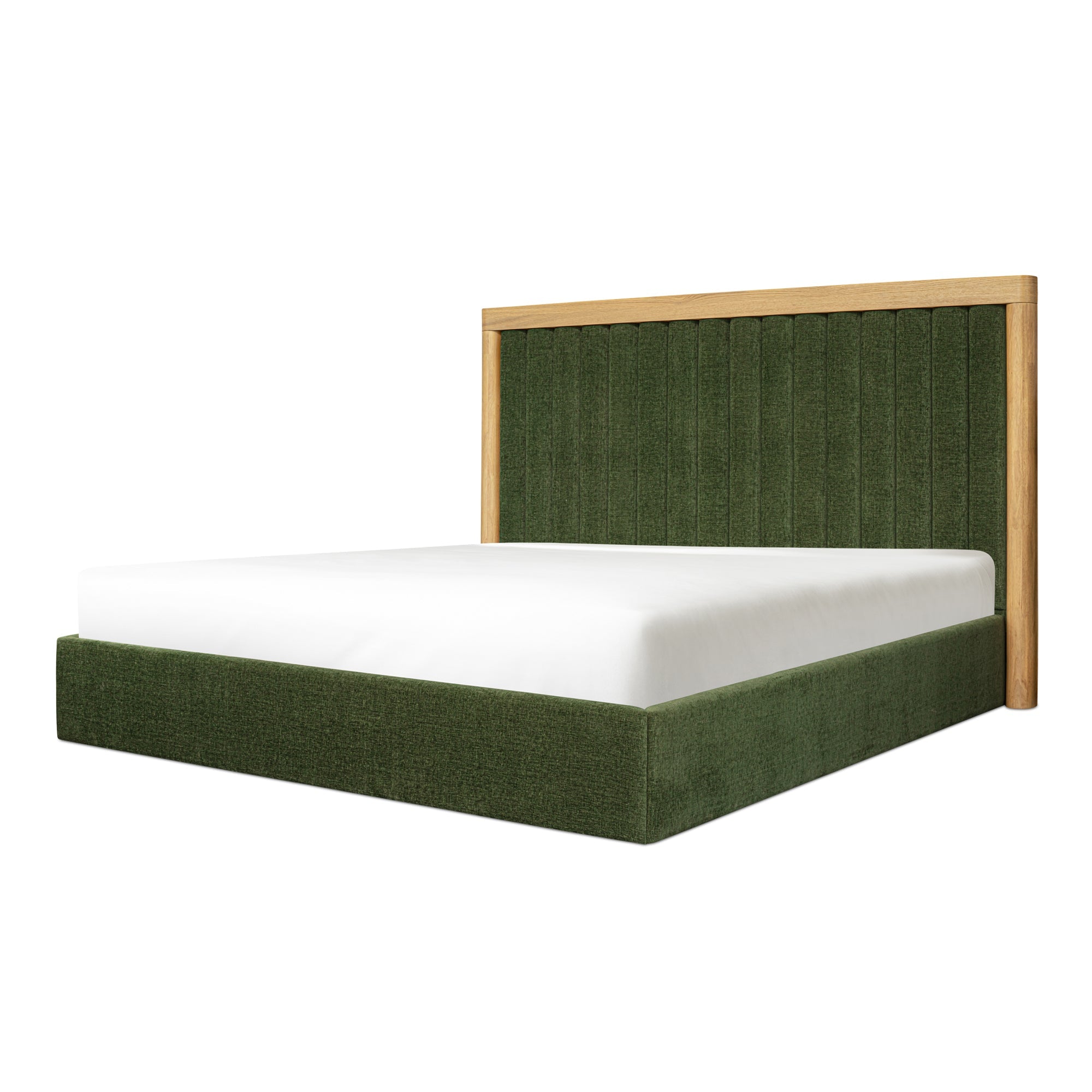 Moe's Home Collection Nina Green Upholstered King Size Bed - Image 2