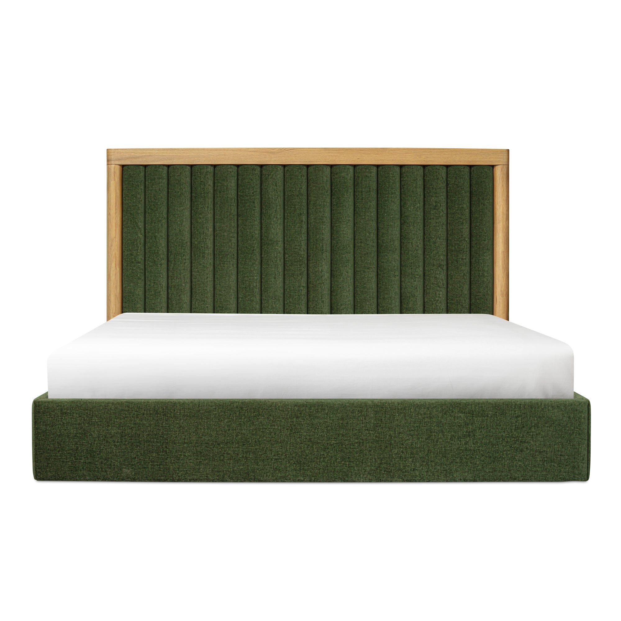 Moe's Home Collection Nina Green Upholstered King Size Bed - Image 1