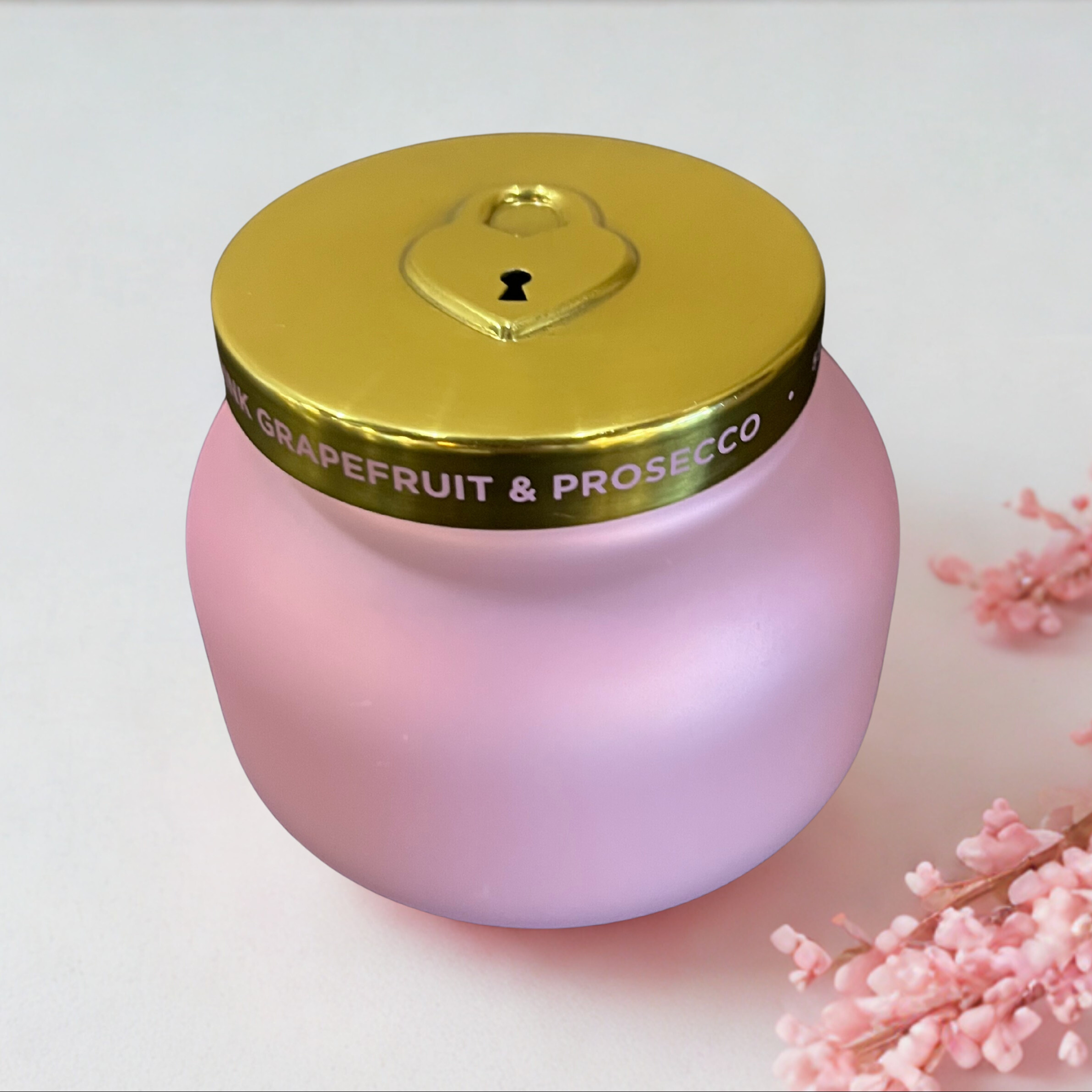 Capri Blue Pink Grapefruit and Prosecco Locked in Love Signature Candle ~ 19 oz ~ IN-STORE PURCHASE ONLY - Image 2