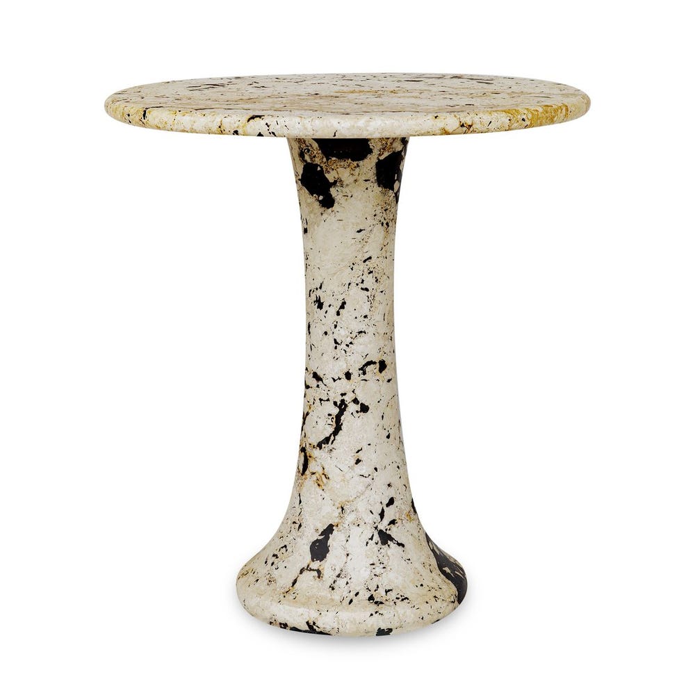 Uttermost Cadas Natural Limestone Side Table ~ Indoor And Outdoor Use