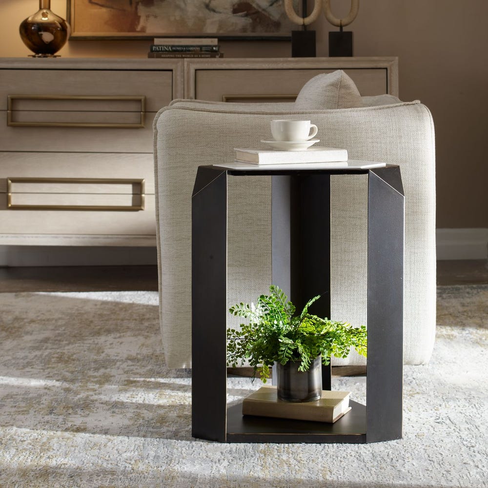 Uttermost Keenan Modern Geometric Accent Table - Image 1